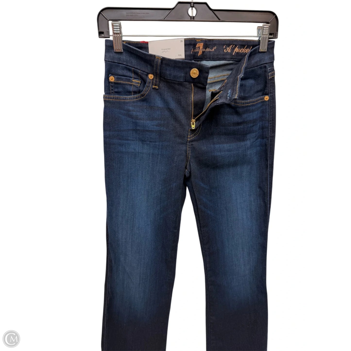 Jeans FLARE By 7 For All Mankind In Blue Denim, Size: 4