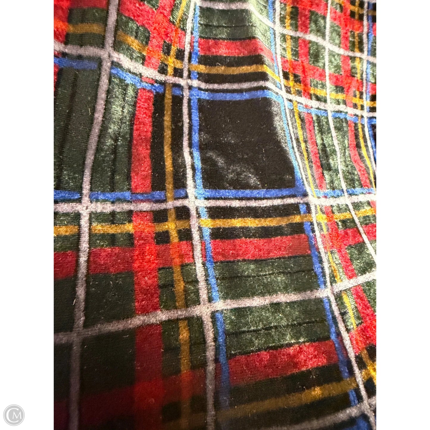 Top Sleeveless By Loft In Plaid Pattern, Size: L