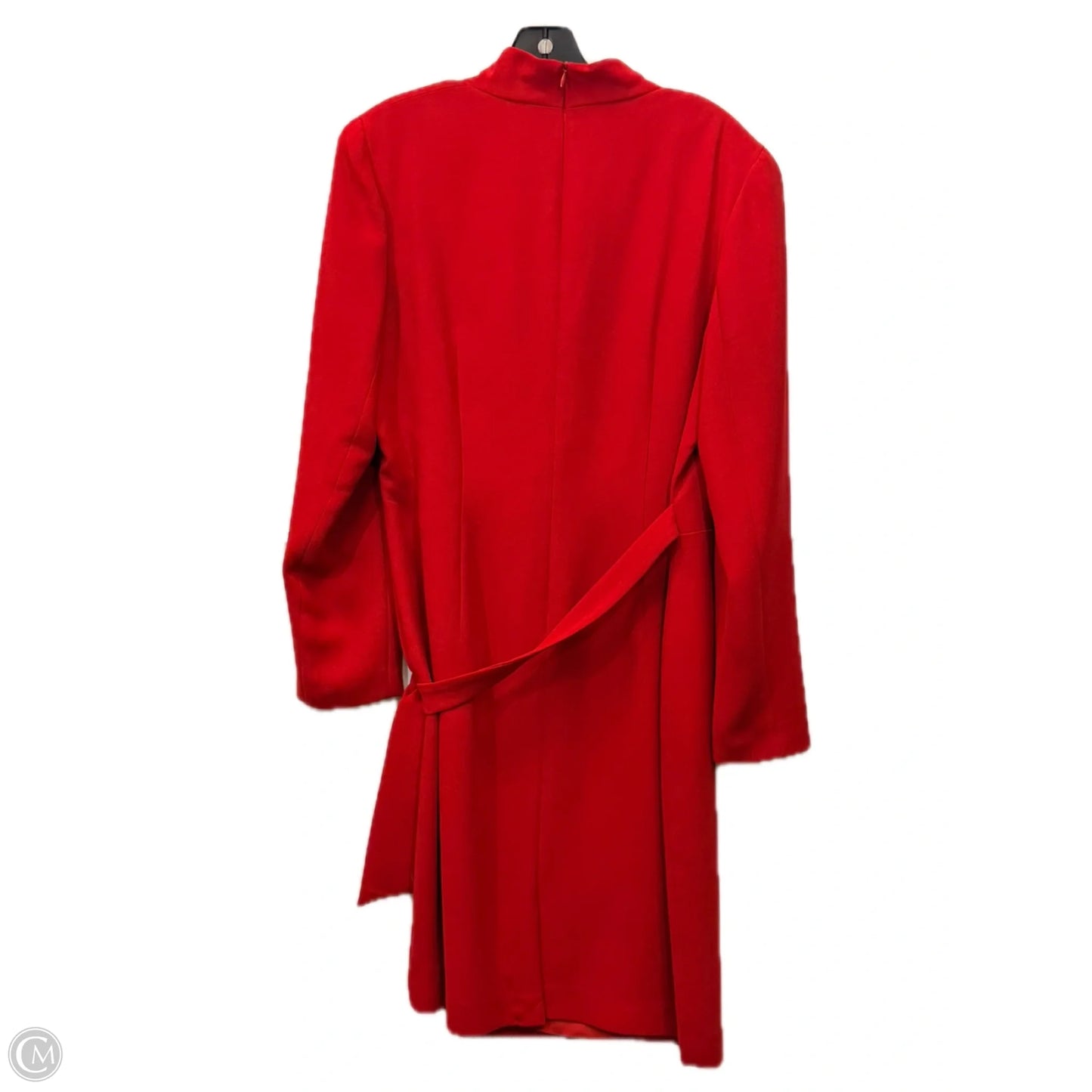 Dress Casual Midi By Casual Corner In Red, Size: 0