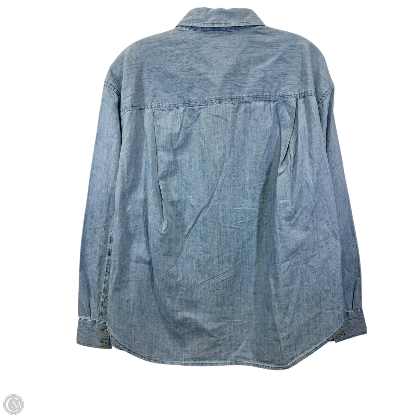 Top Long Sleeve By Sonoma In Blue Denim, Size: Xlp