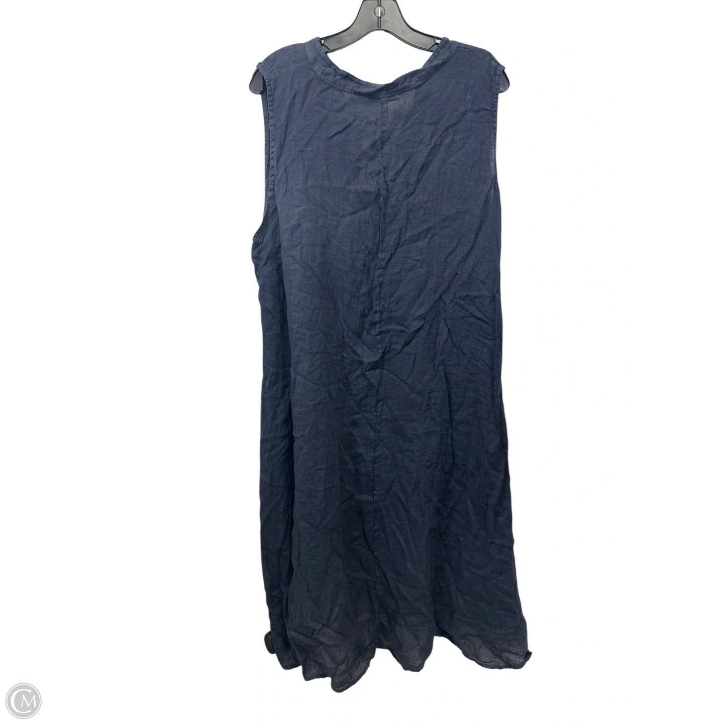 Dress Casual Midi By Rosemarie In Blue, Size: 2x