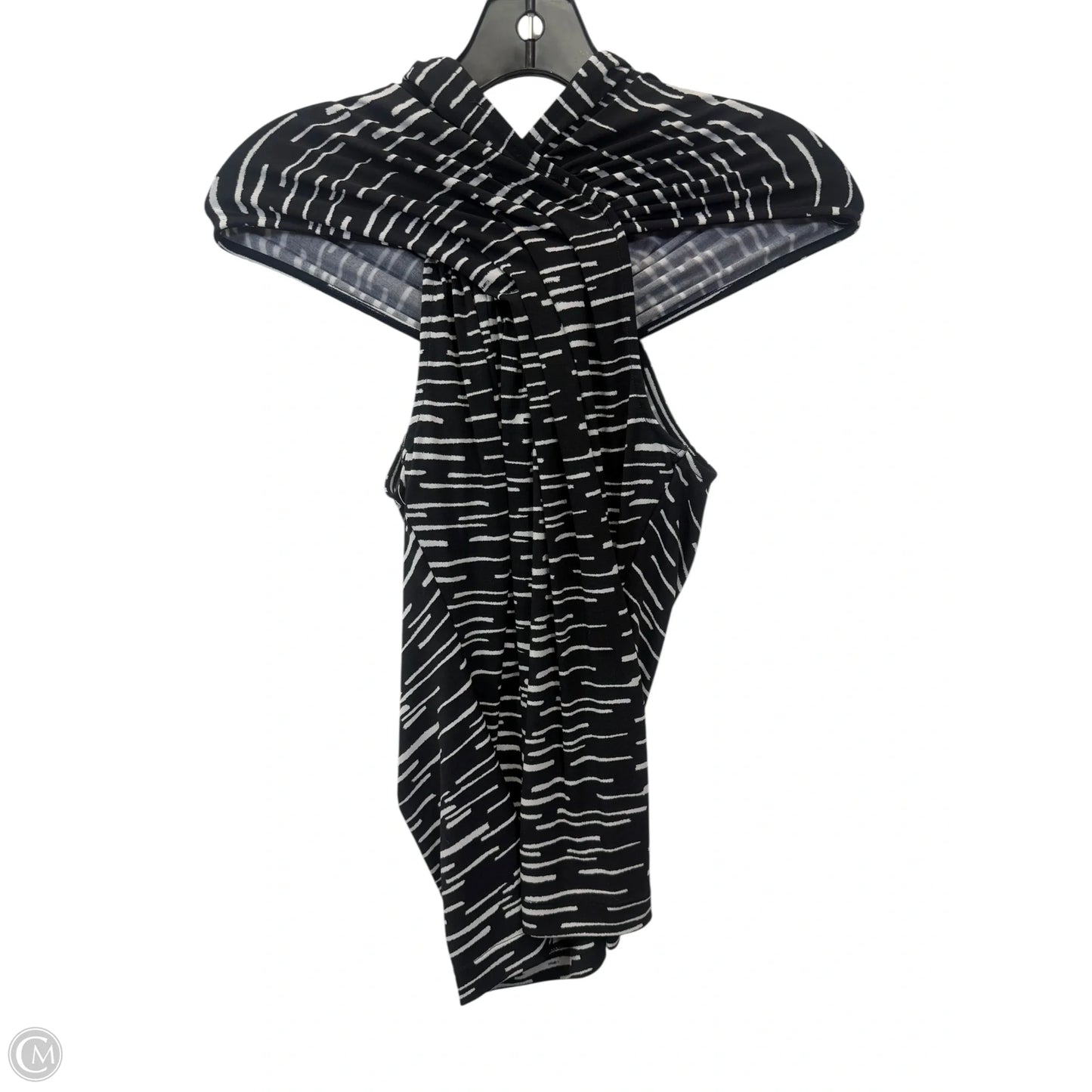 Top Sleeveless By Limited In Black & White, Size: Xs