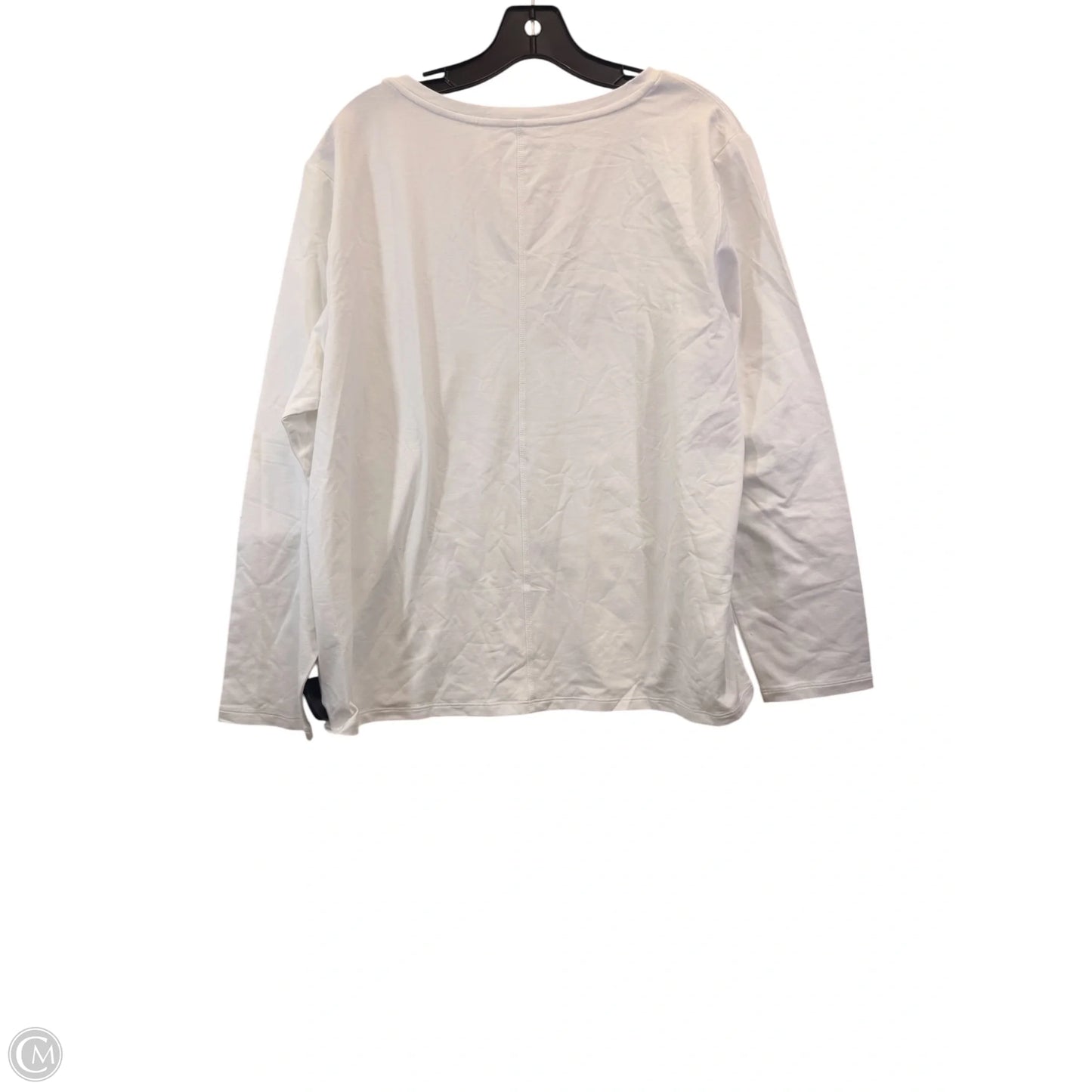 Athletic Top Long Sleeve Crewneck By Athleta In White, Size: Xl