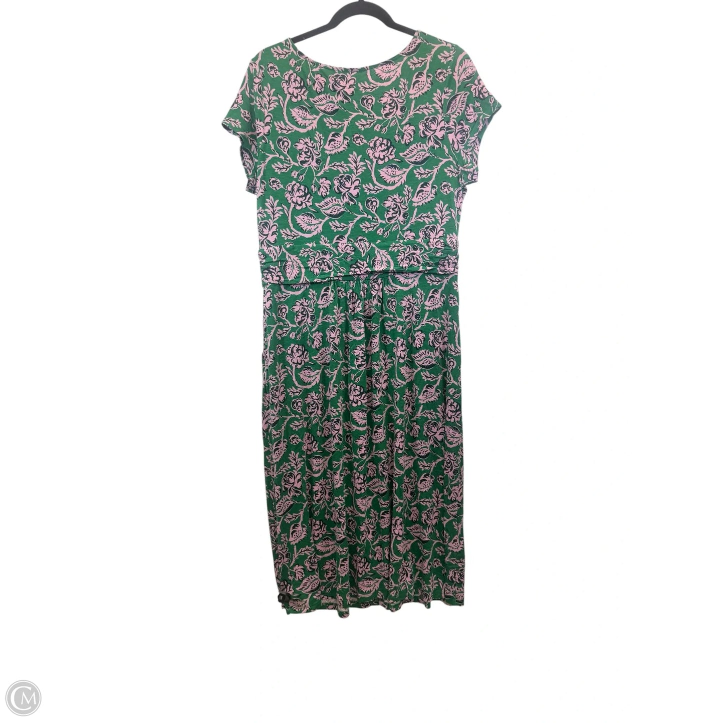 Dress Casual Maxi By Boden In Green & Pink, Size: L