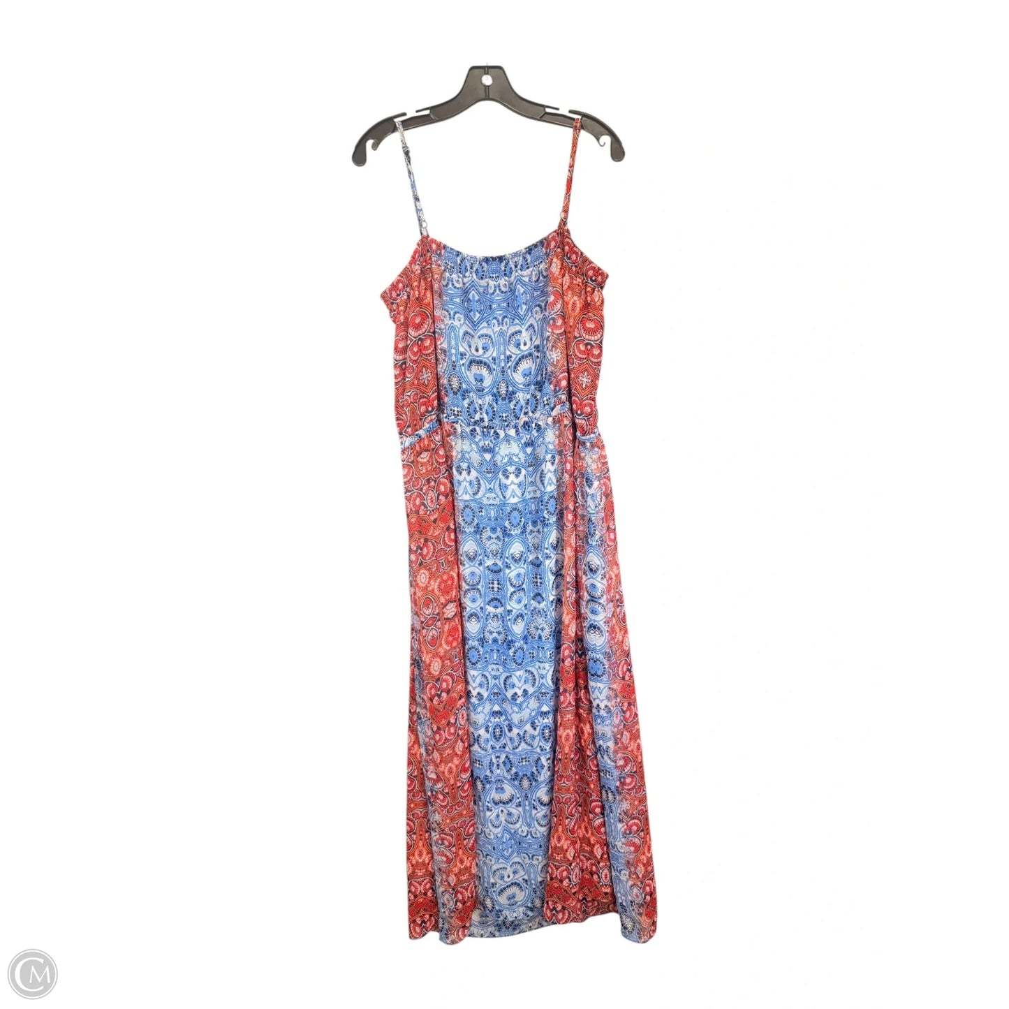 Dress Casual Maxi By Two By Vince Camuto In Blue & Red & White, Size: Xl