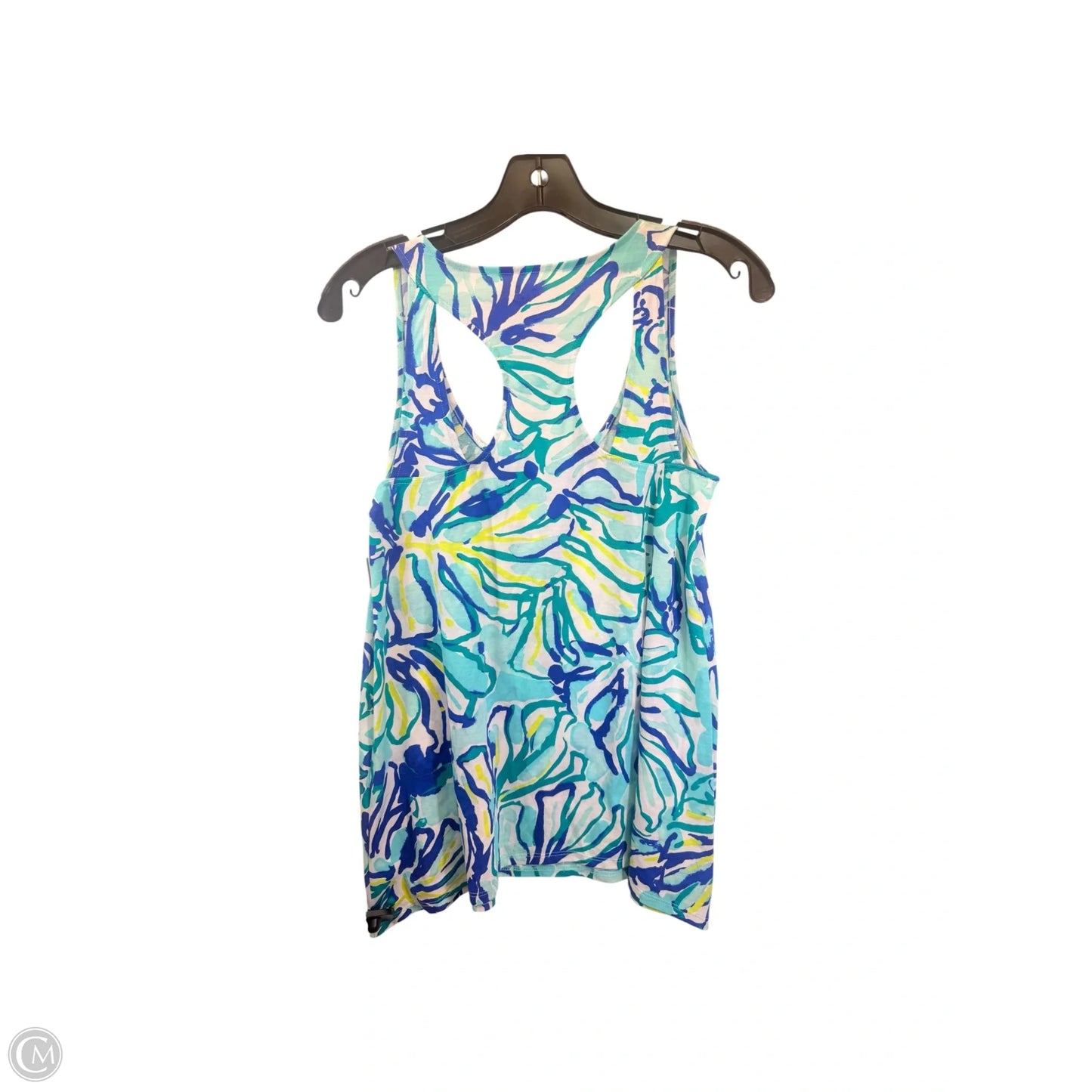 Top Sleeveless Designer By Lilly Pulitzer In Blue & Green, Size: Xs