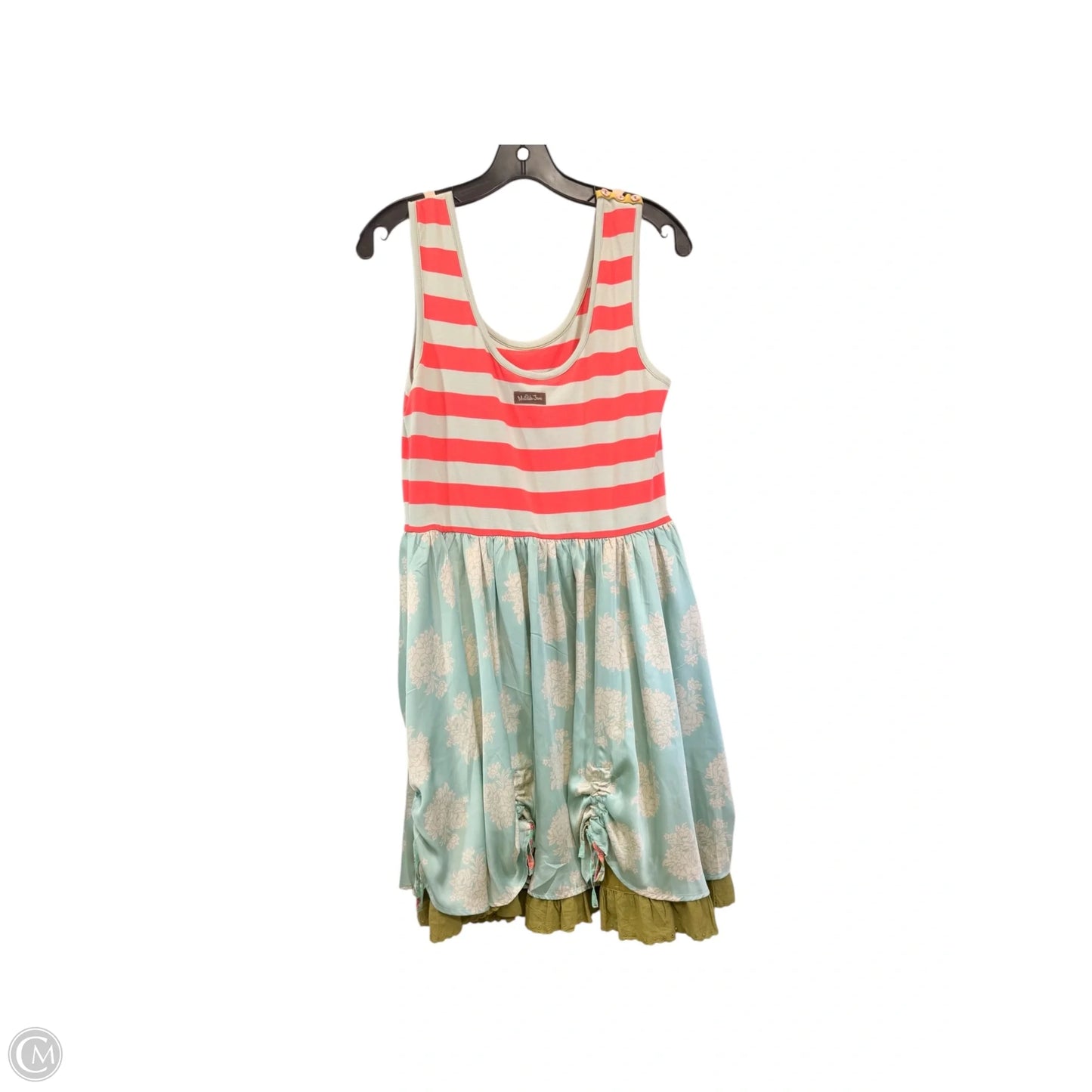 Dress Casual Midi By Matilda Jane In Green & Pink, Size: M