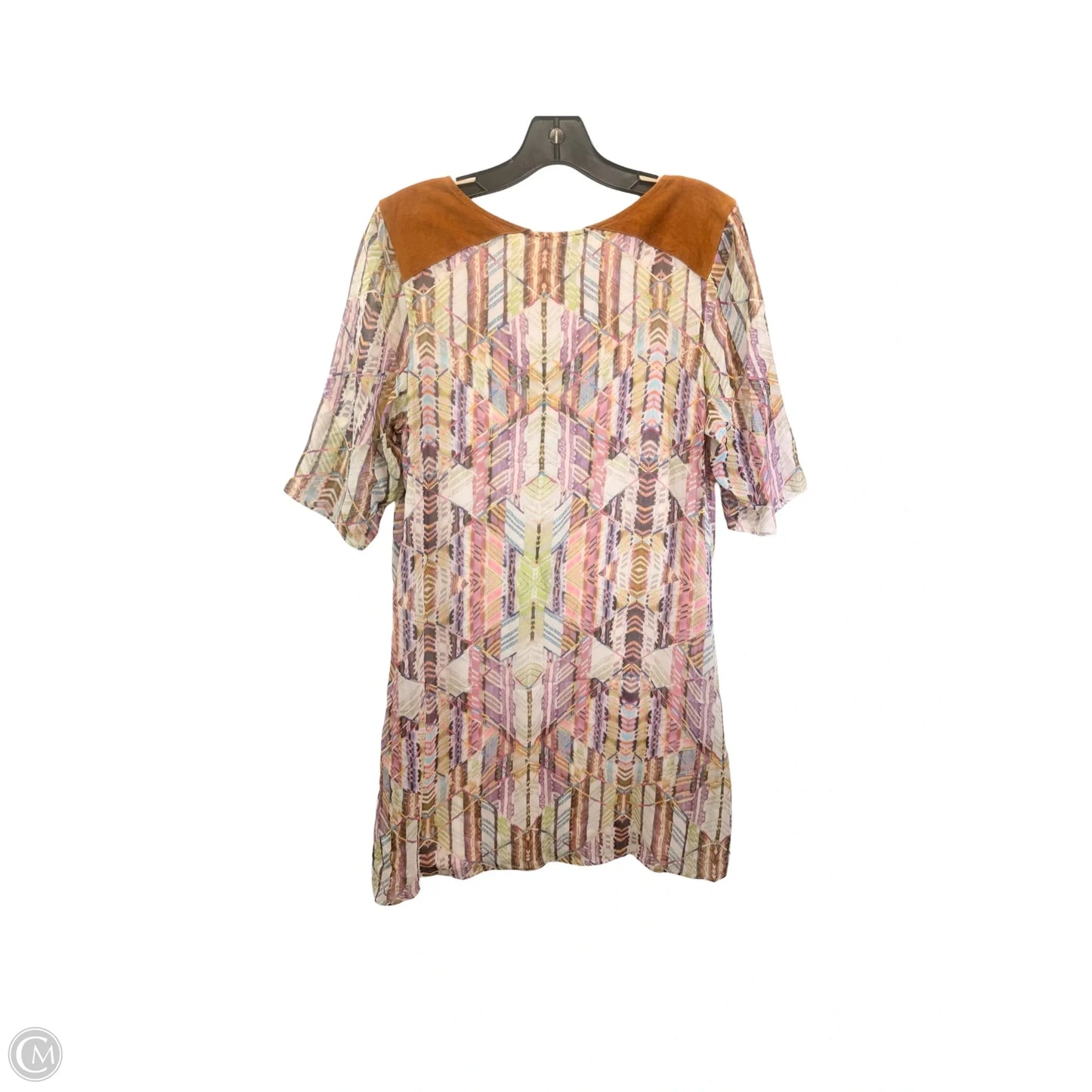 Dress Casual Midi By AS by DFIn Brown & Pink, Size: Xs