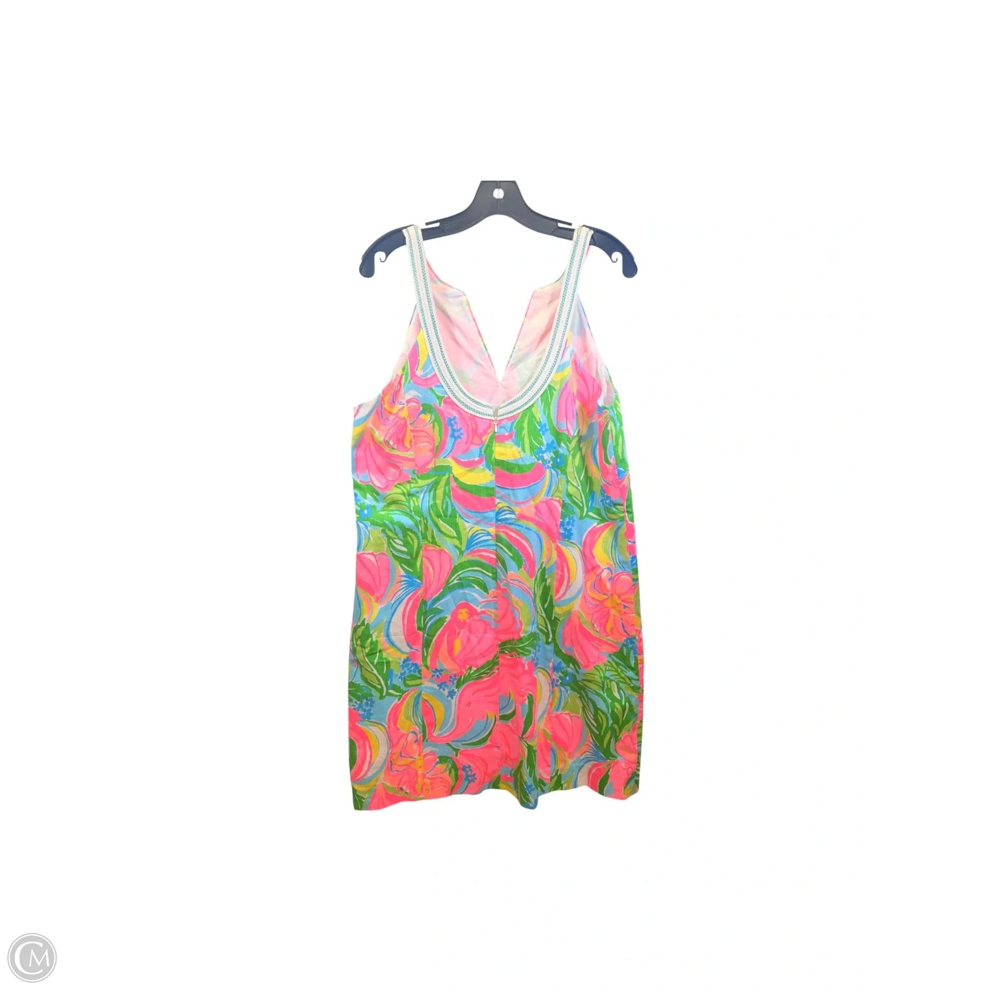 Dress Designer By Lilly Pulitzer In Green & Pink, Size: 16