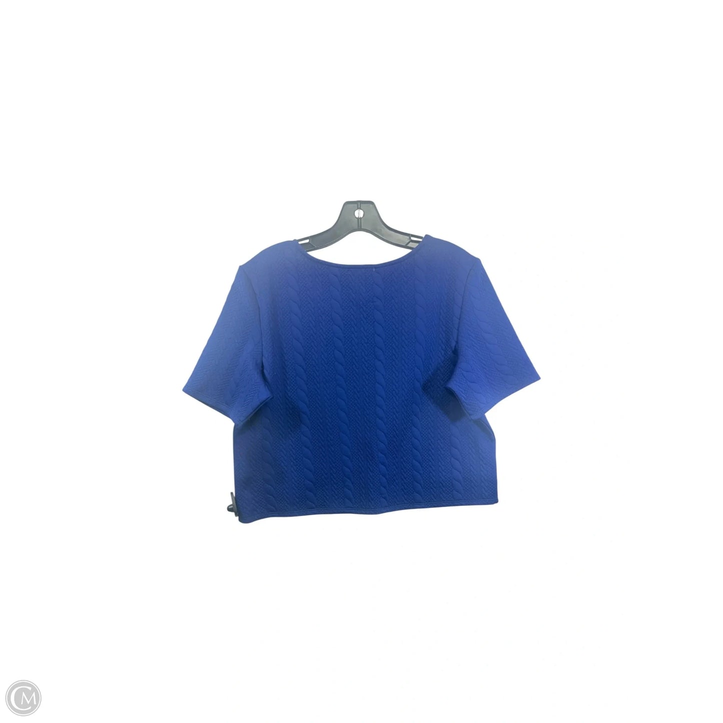 Top Short Sleeve By Bar Iii In Blue, Size: L
