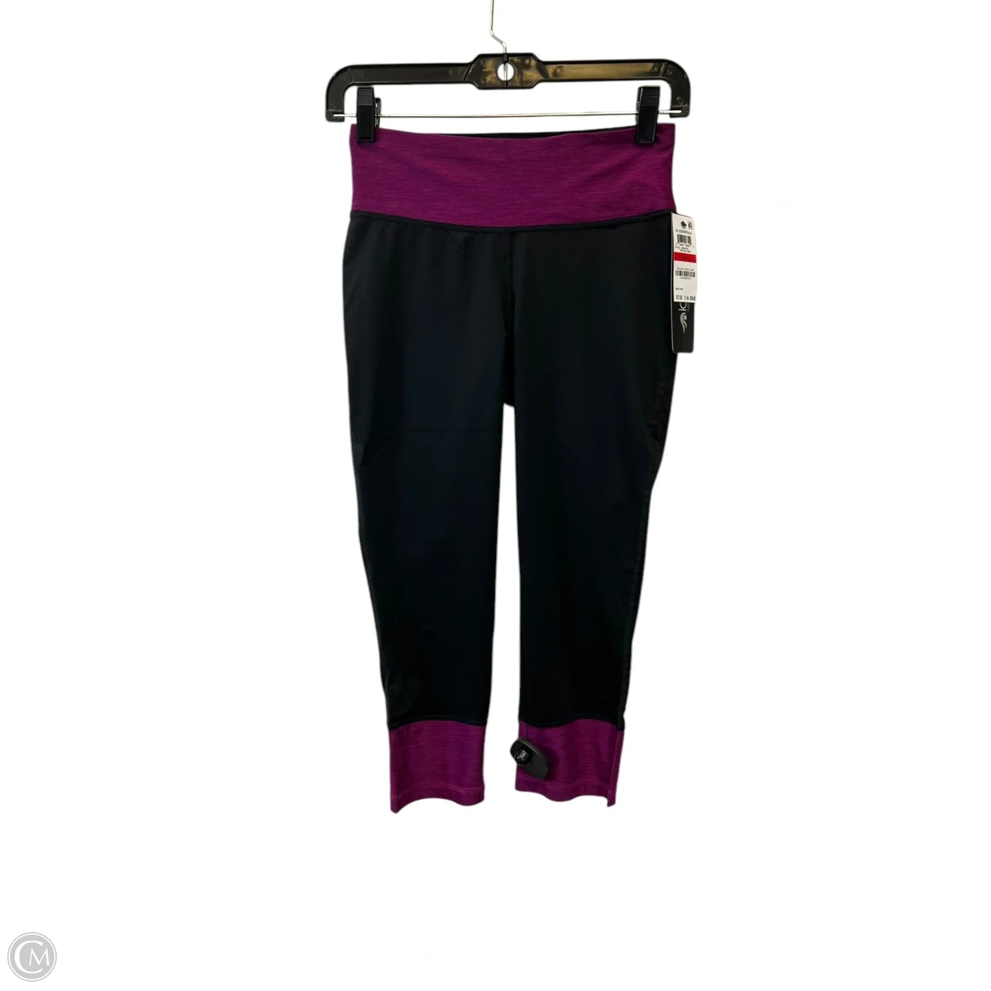 Athletic Capris By Ideology In Black & Purple, Size: Xs