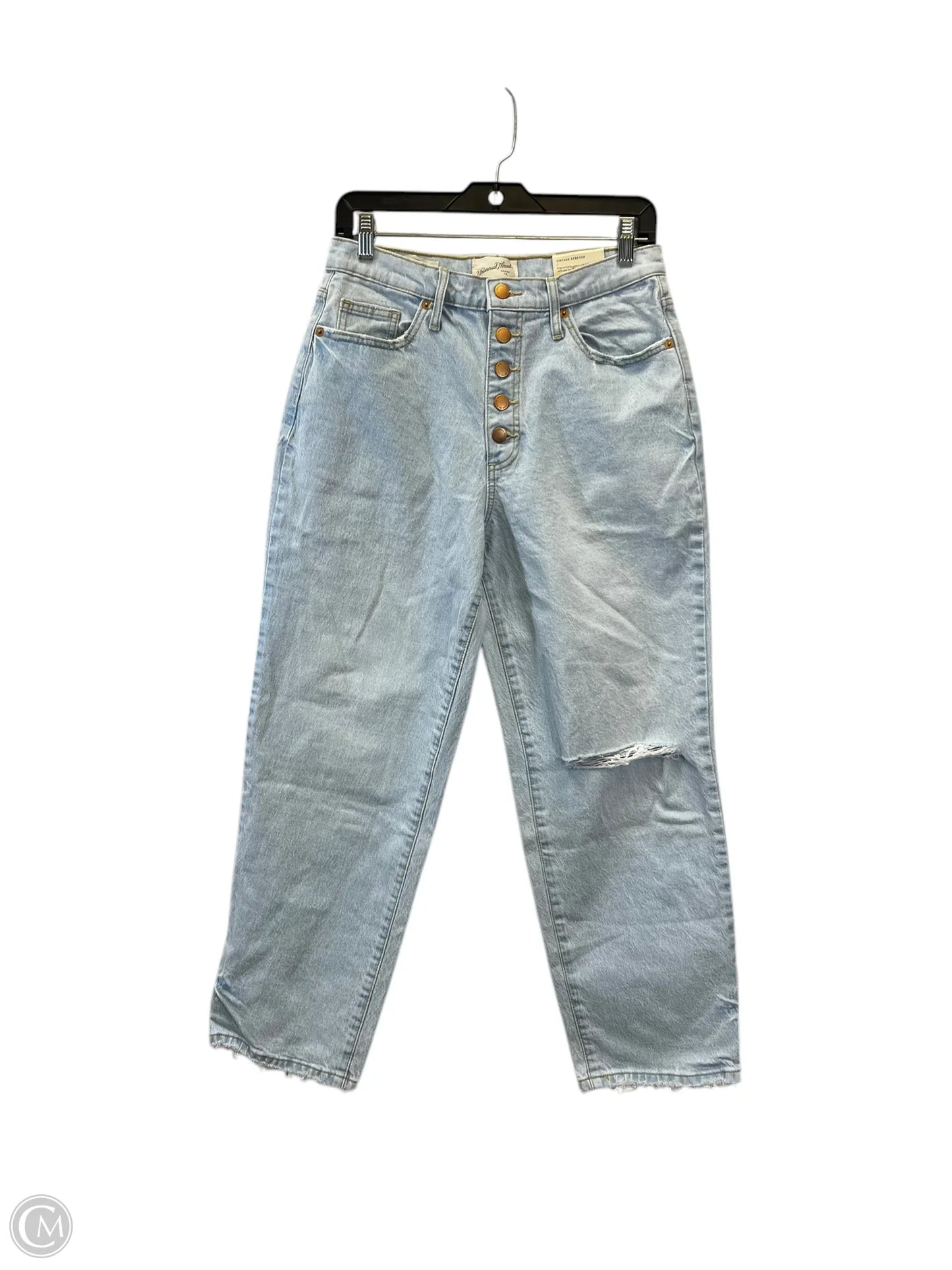 Jeans Straight By Universal Thread In Blue Denim, Size: 8