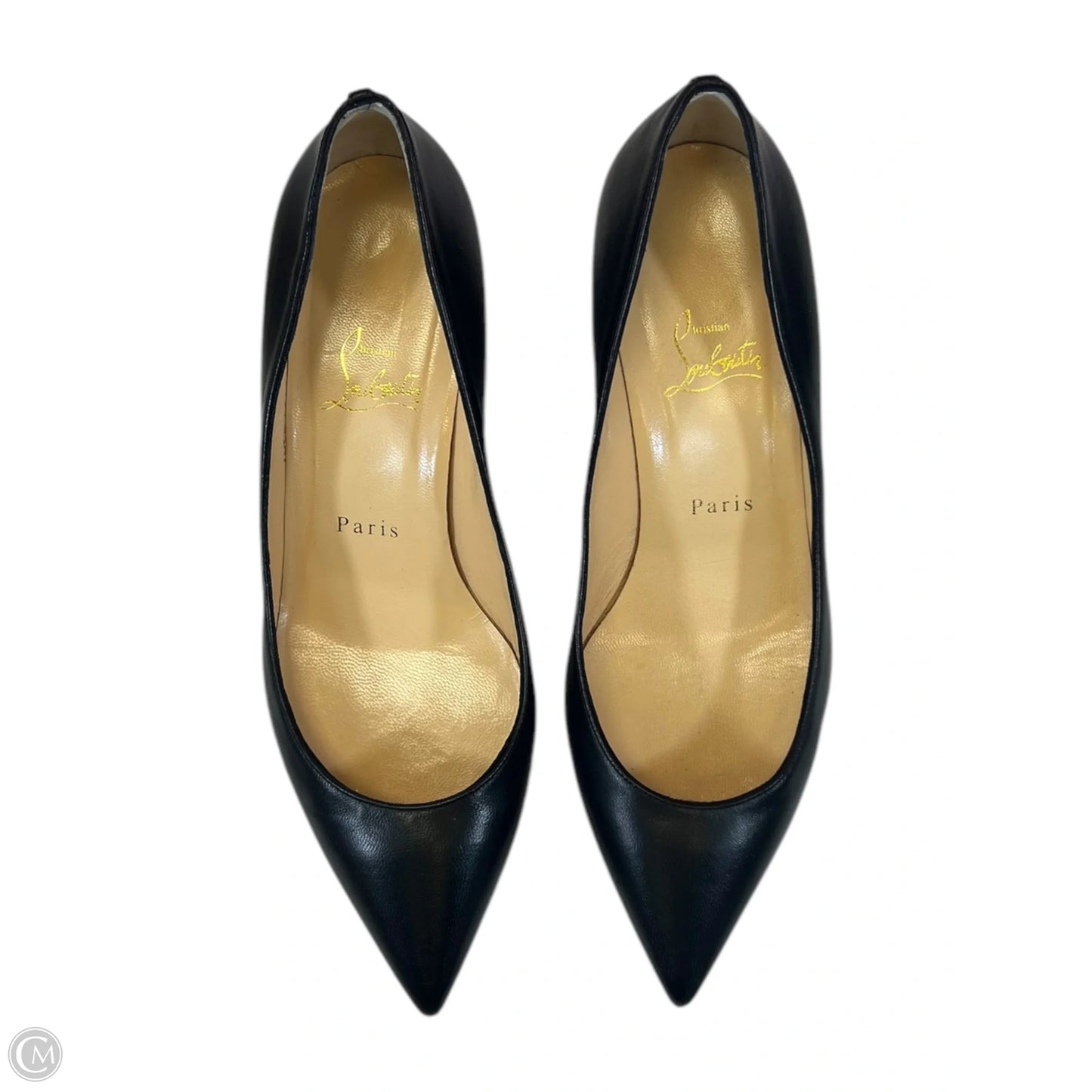 Shoes Luxury Designer By Christian Louboutin In Black, Size: 8