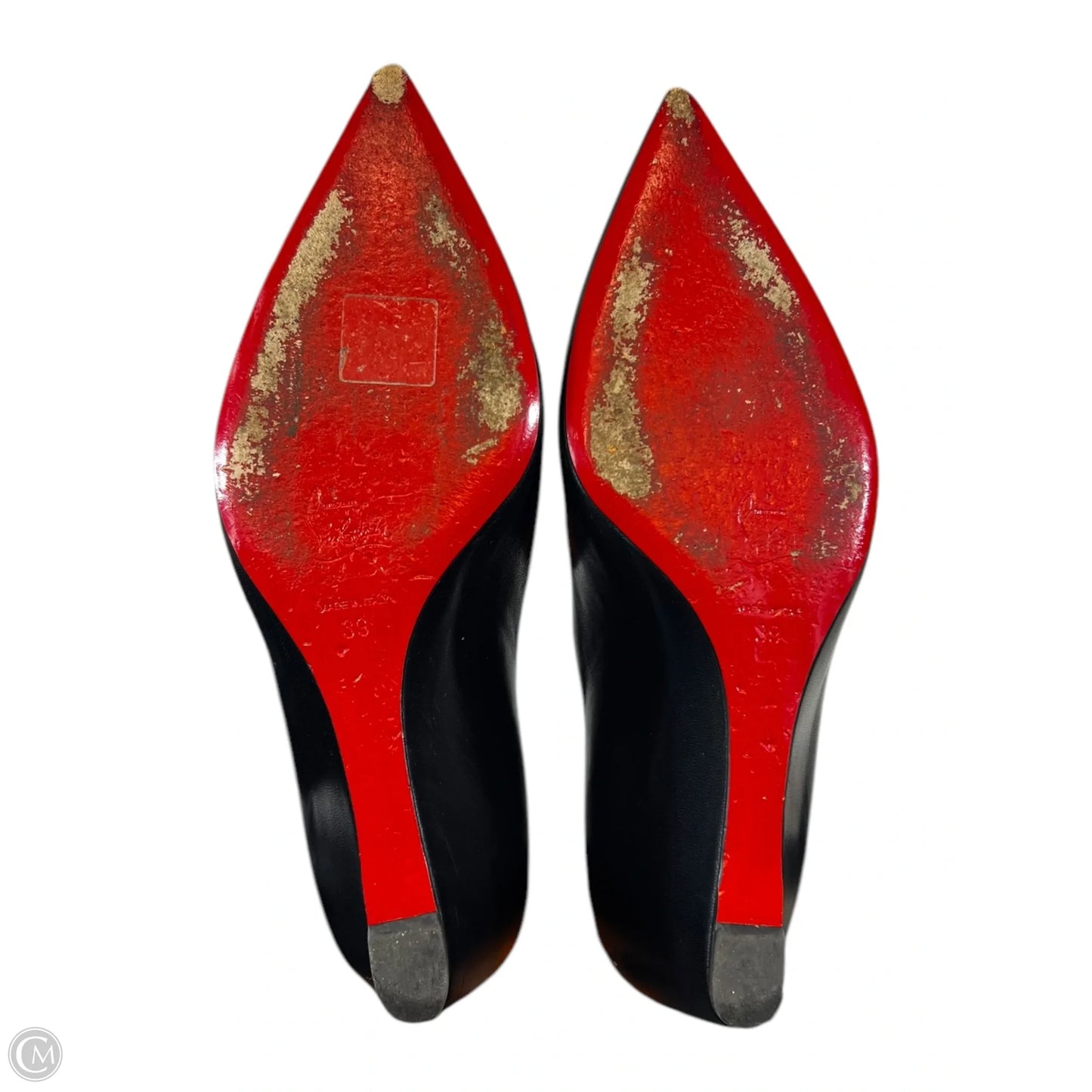 Shoes Luxury Designer By Christian Louboutin In Black, Size: 8