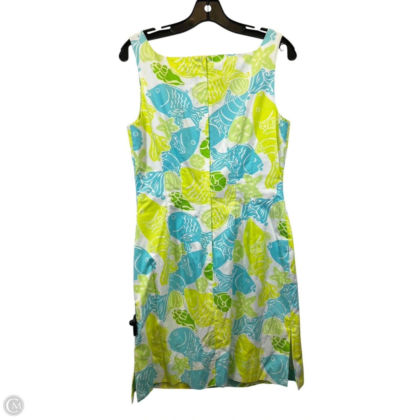 Dress Casual Midi By Lilly Pulitzer In Blue & Green, Size: M