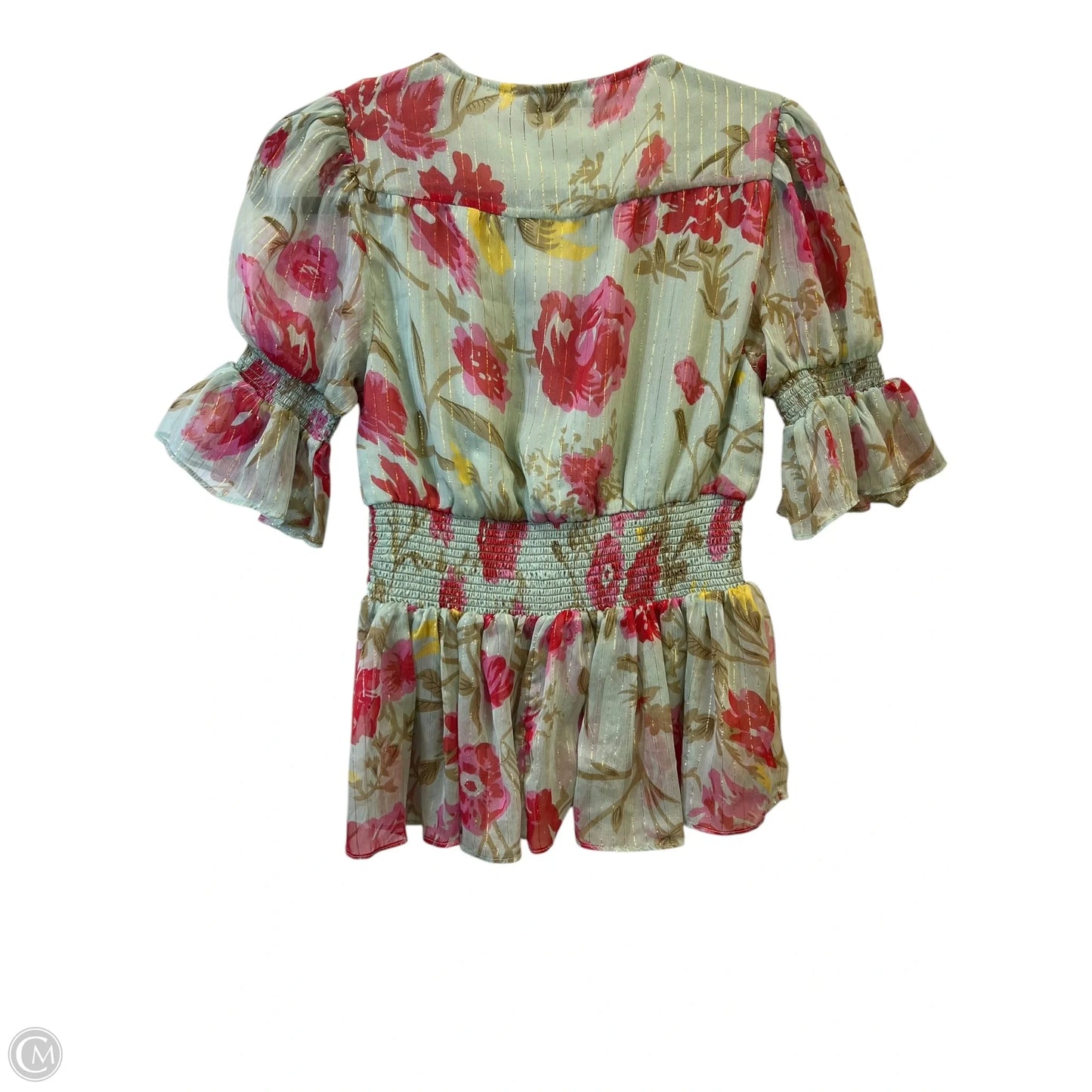 Top Short Sleeve Designer By Walter Baker In Floral Print, Size: S