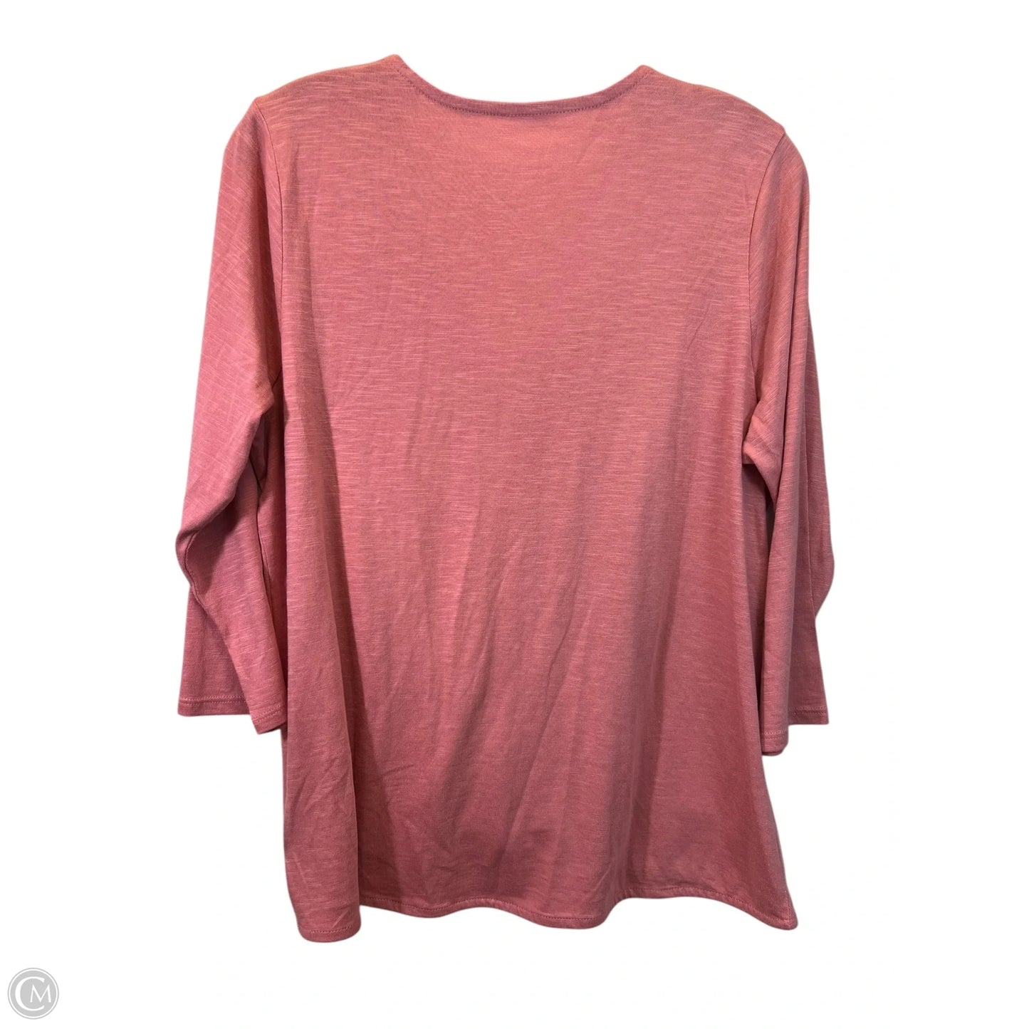Top 3/4 Sleeve Basic By Pure Jill In Peach, Size: Mp
