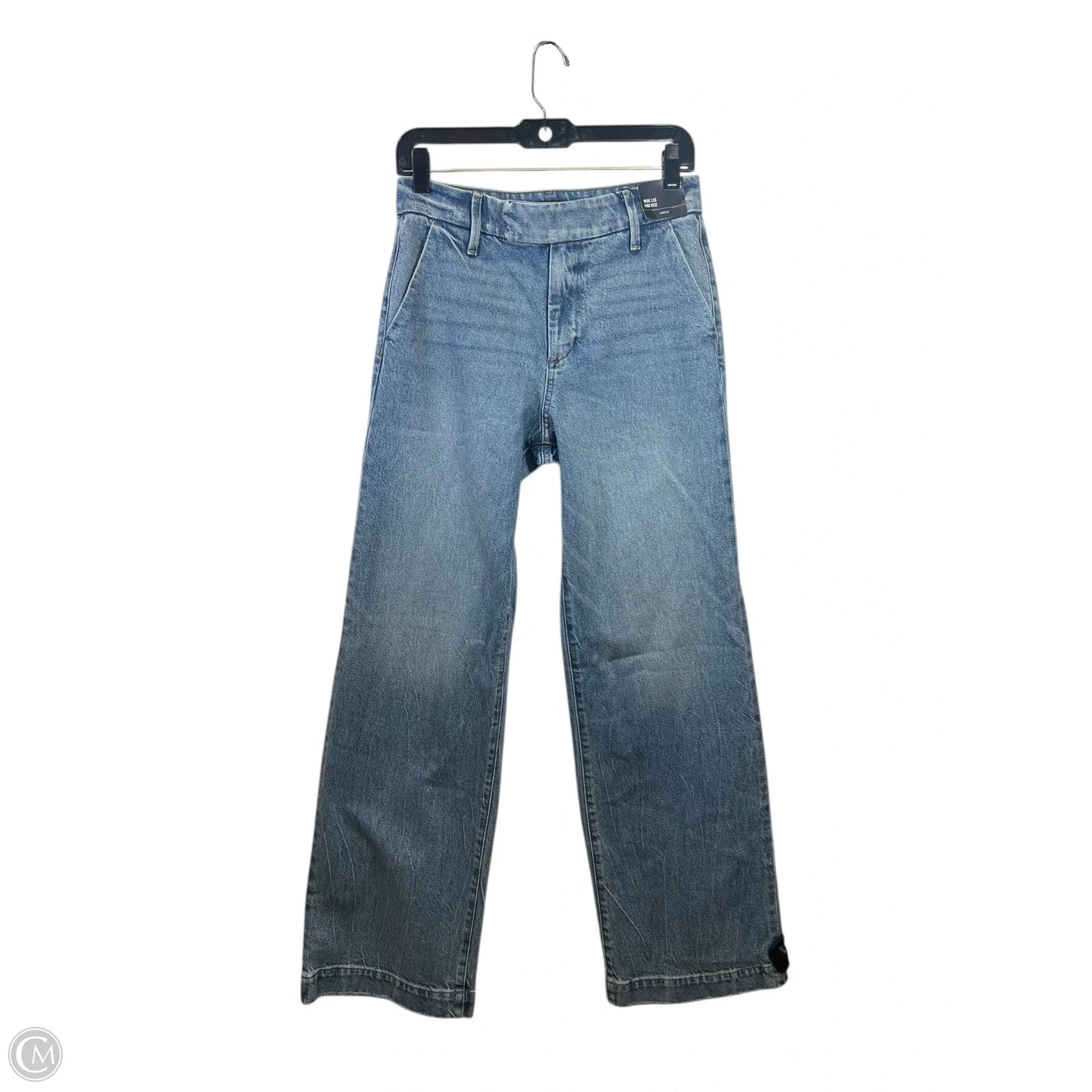 Jeans Wide Leg By Express In Blue Denim, Size: 2