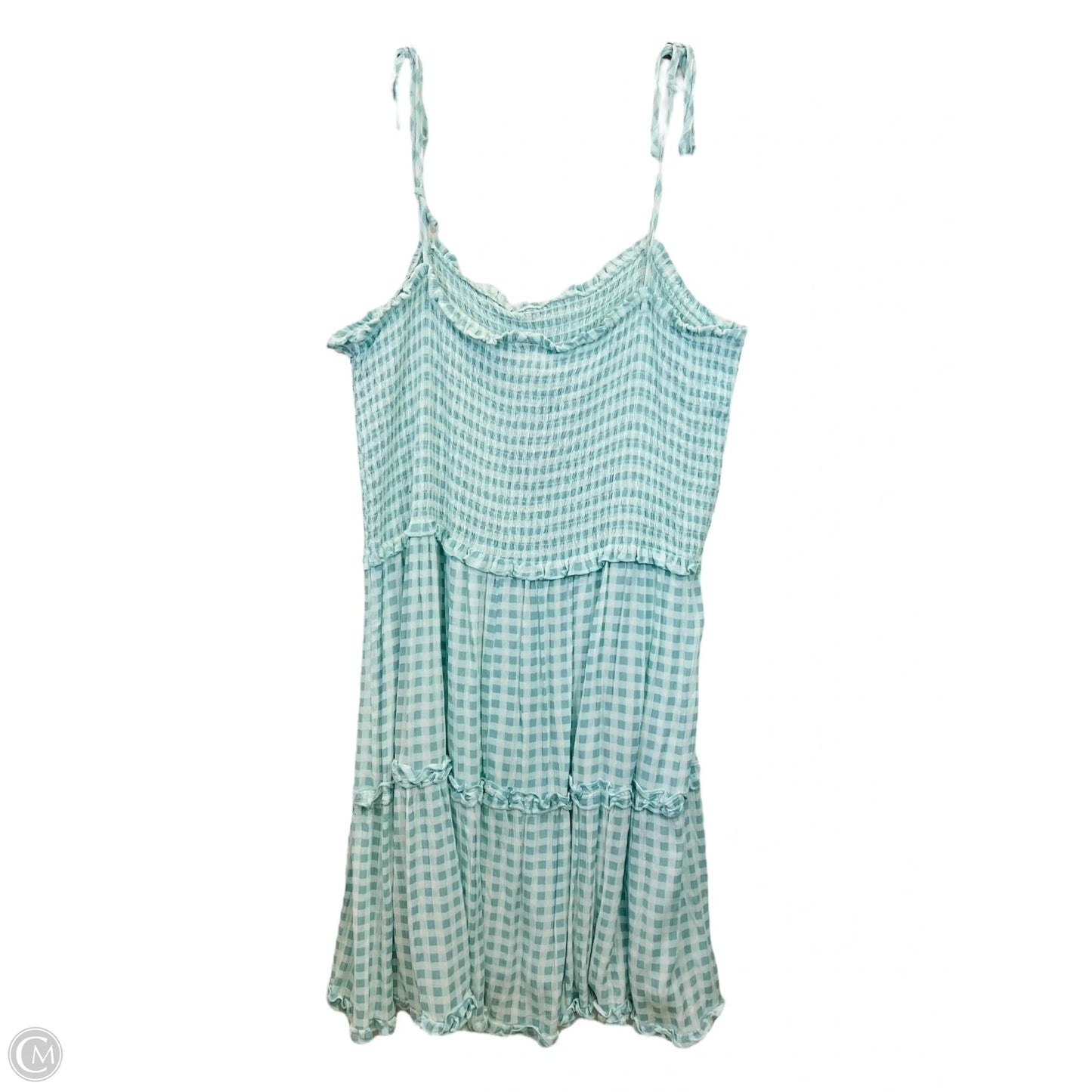 Dress Casual Midi By Wild Fable In Green & White, Size: 3x