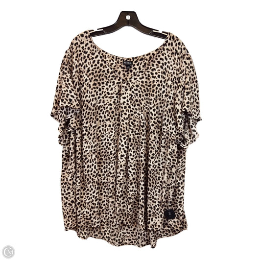 Top Short Sleeve By Torrid In Animal Print, Size: 4x