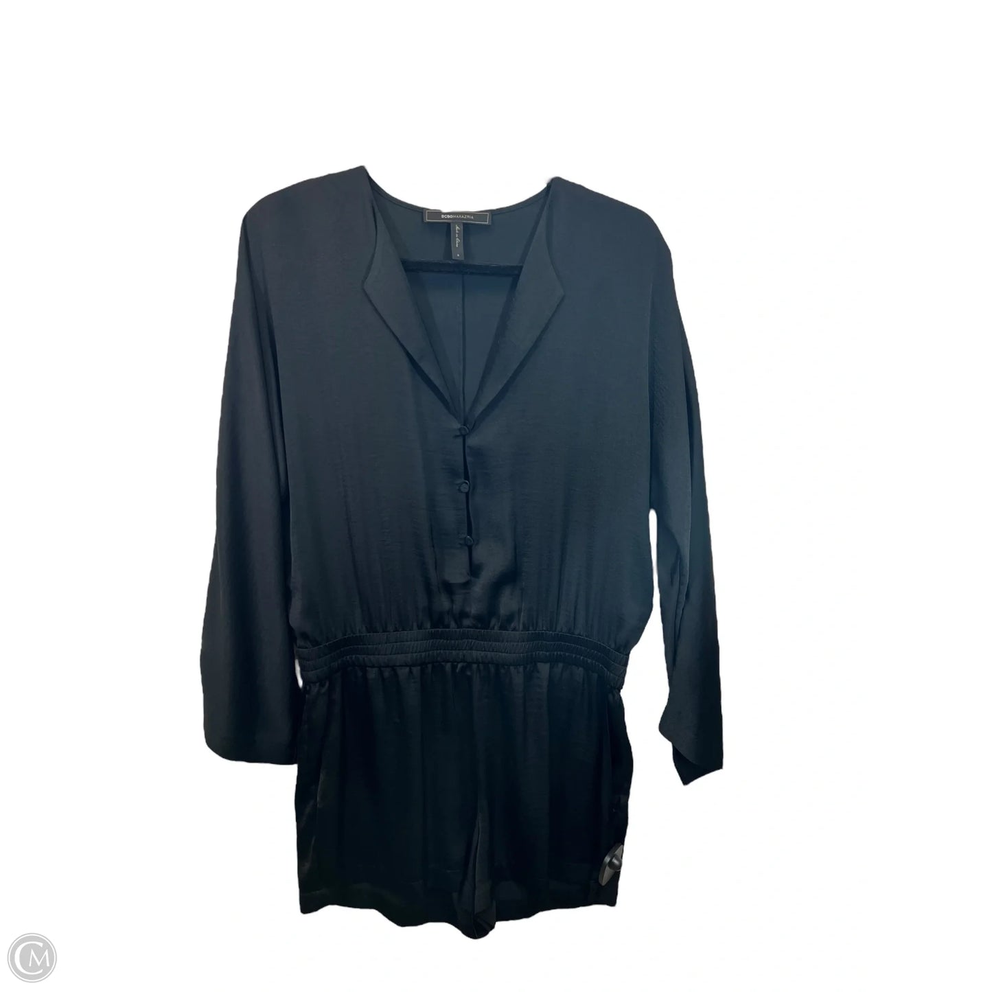Romper Designer By Bcbgmaxazria In Black, Size: S