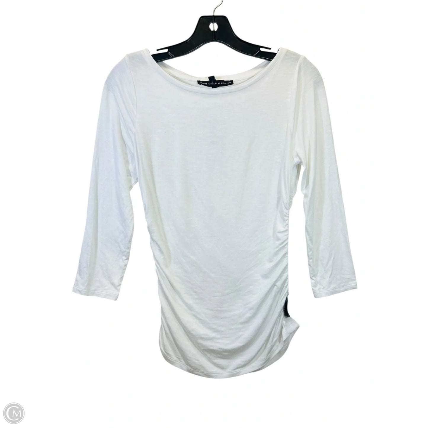Top Short Sleeve By White House Black Market In White, Size: Xs