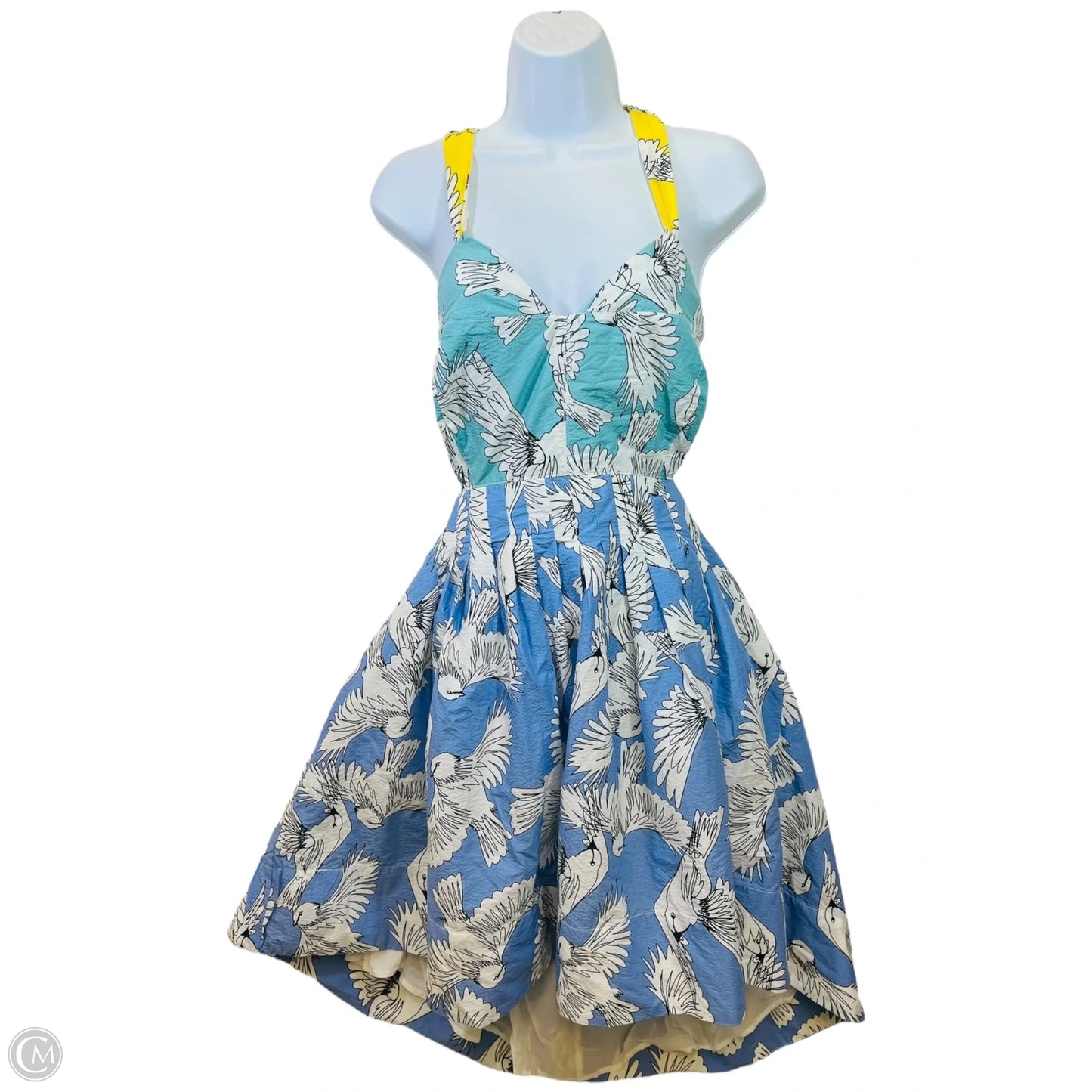 Dress Designer By Maeve In Blue & White, Size: 2x