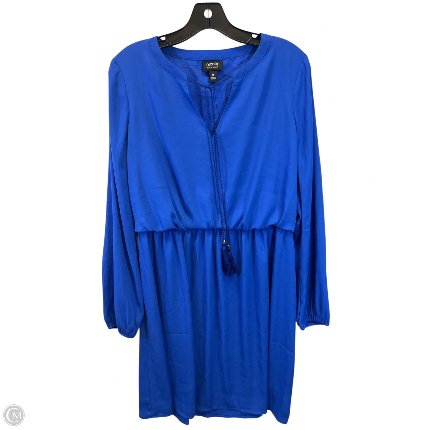 Dress Casual Midi By Nicole By Nicole Miller In Blue, Size: M