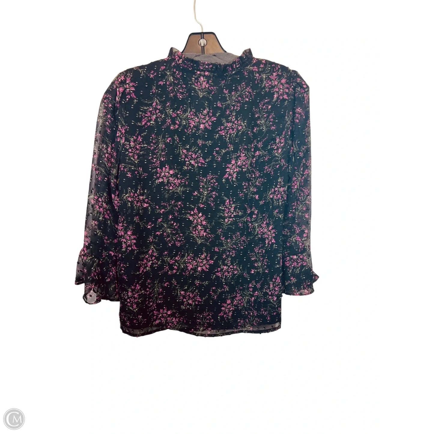 Top 3/4 Sleeve By Cece In Floral Print, Size: Xs