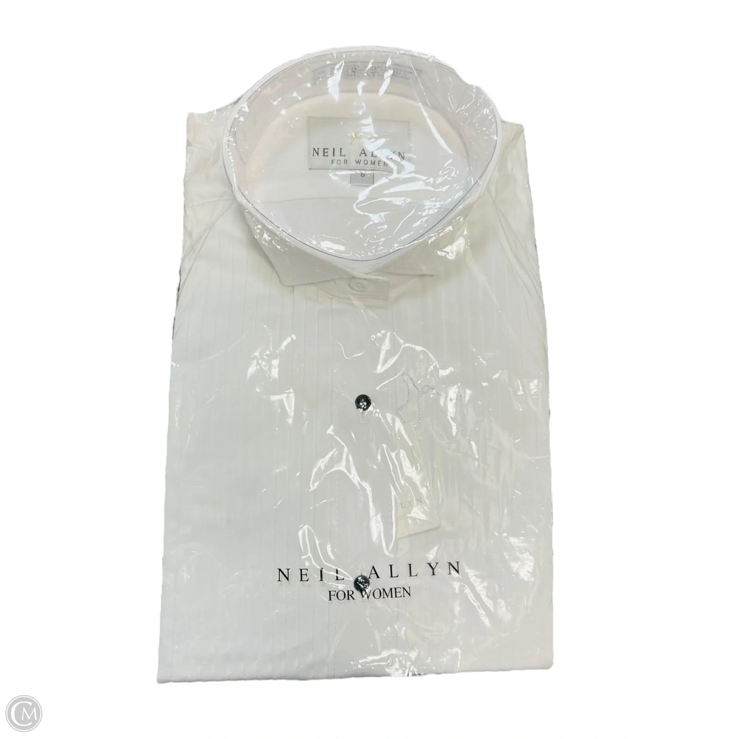 Top Long Sleeve By Neil Allyn In White, Size: M