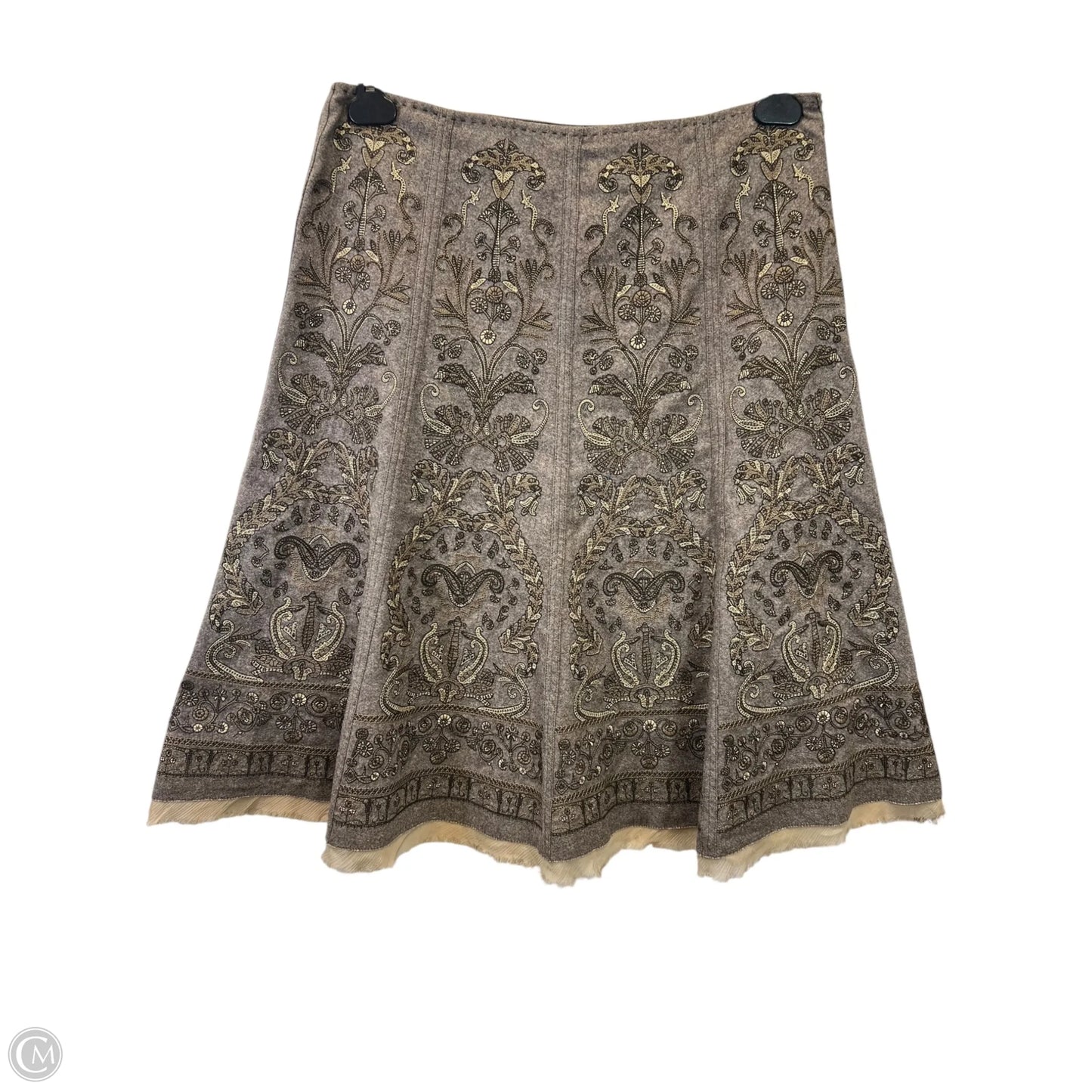 Skirt Maxi By Elie Tahari In Taupe, Size: M