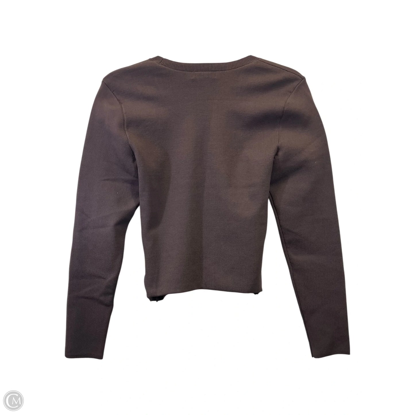Top Long Sleeve Designer By Babaton In Silver, Size: M