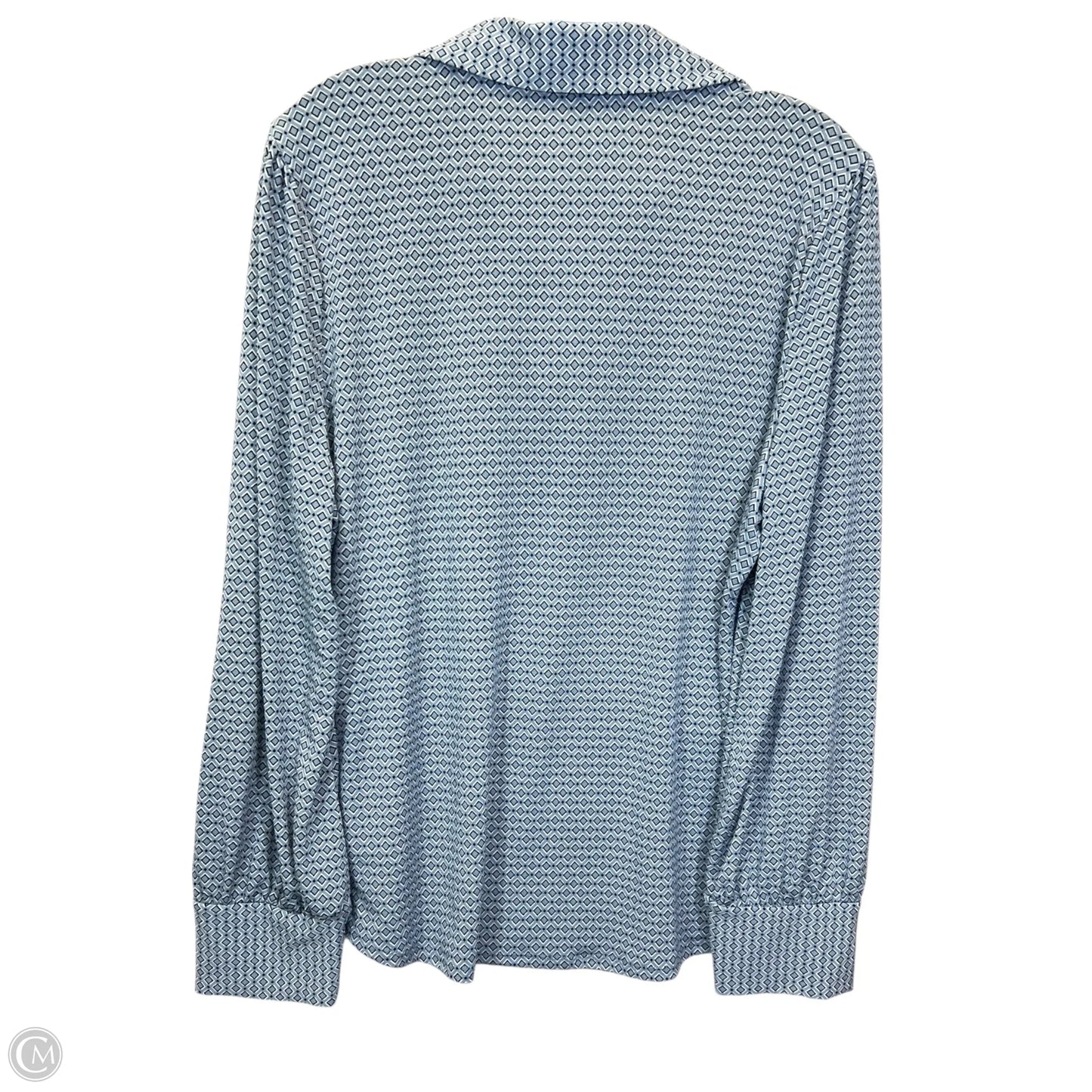 Top Long Sleeve By Adrianna Papell In Blue, Size: L