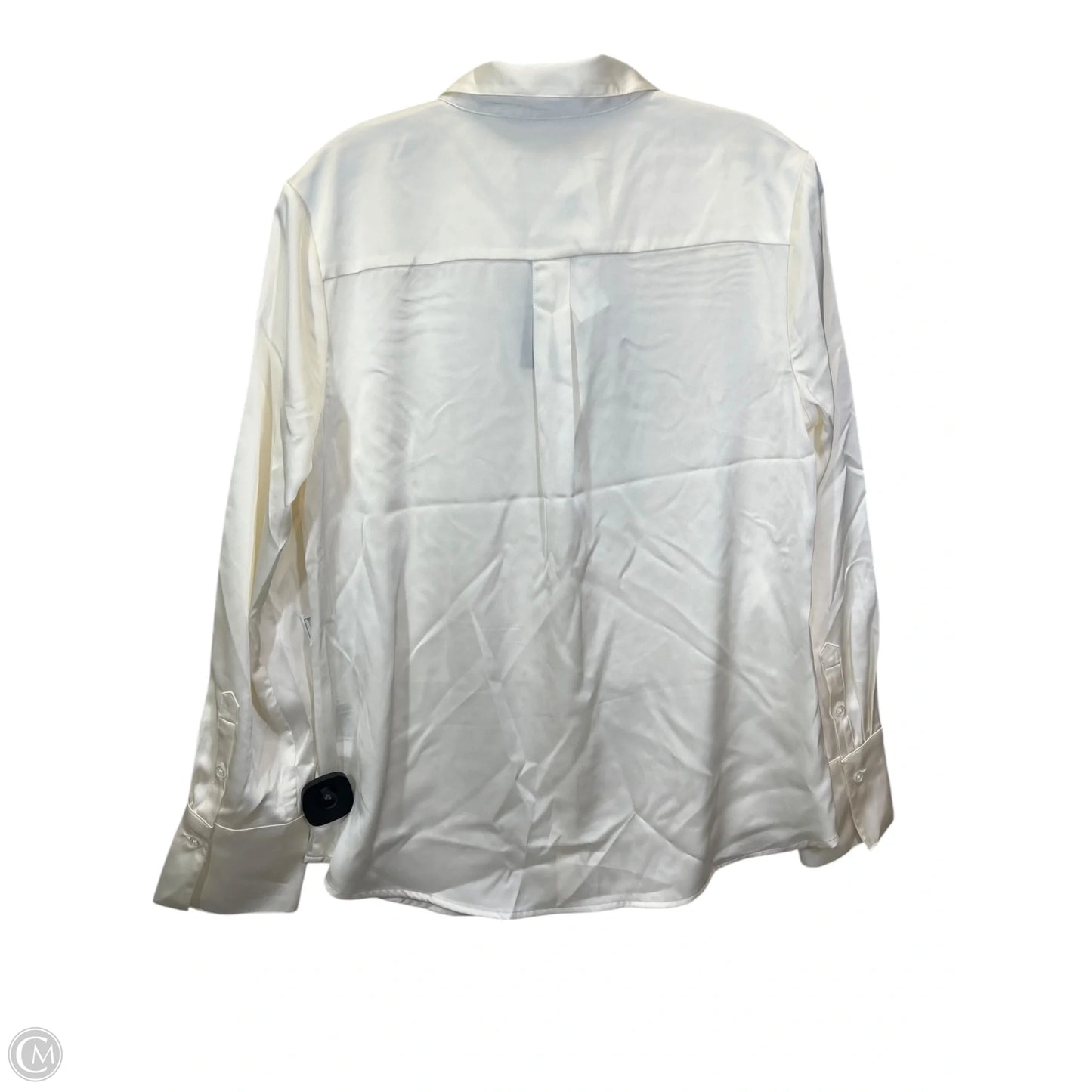 Top Long Sleeve By Banana Republic In Cream, Size: M