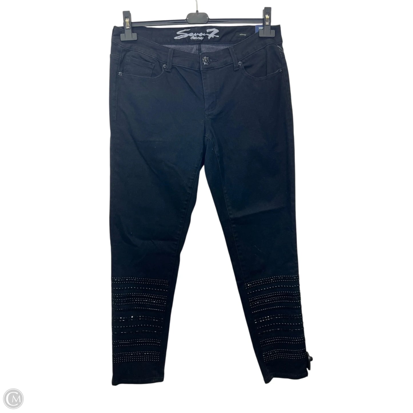 Jeans Skinny By Seven 7 In Black, Size: 14