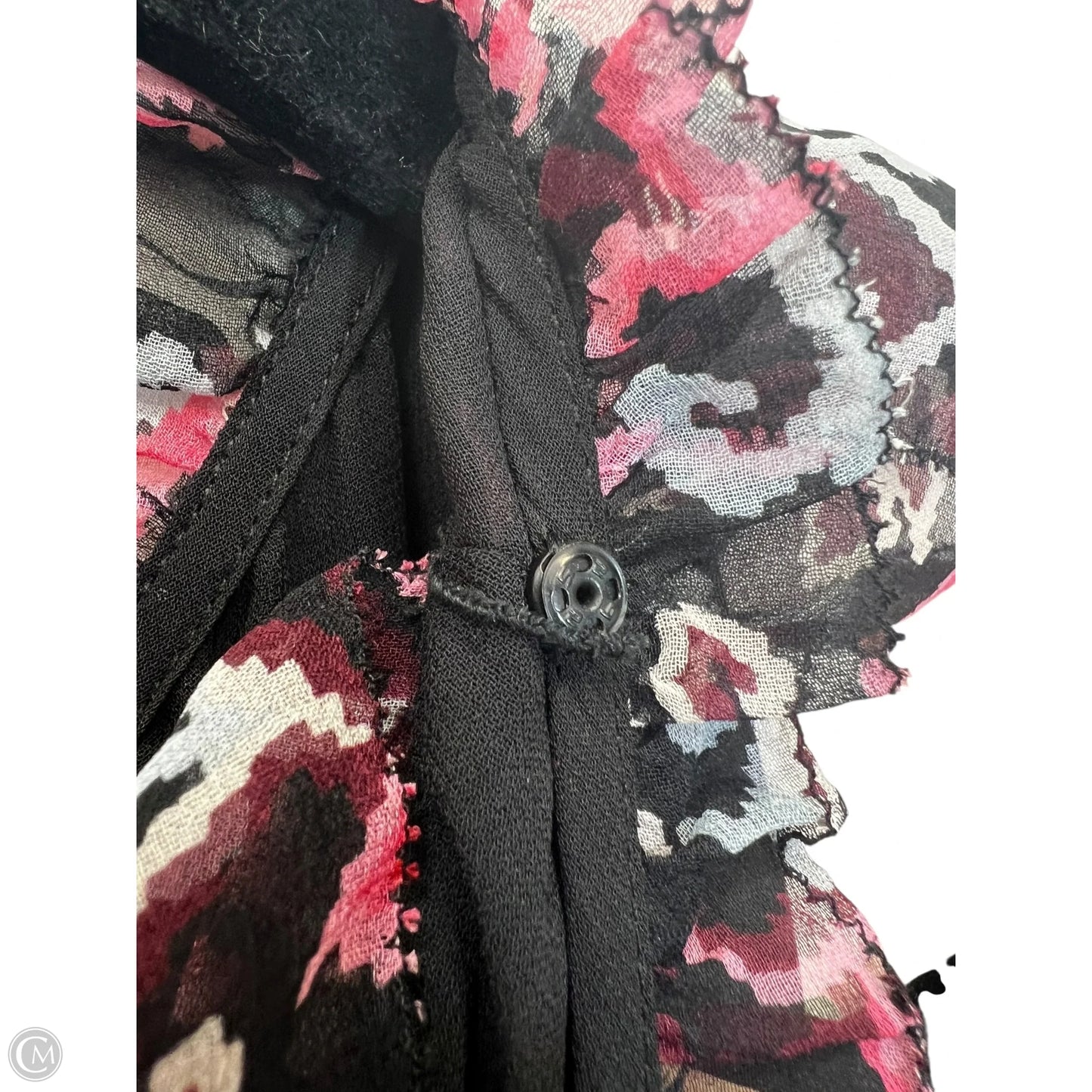 Dress Designer By Kate Spade In Black & Pink, Size: Xl