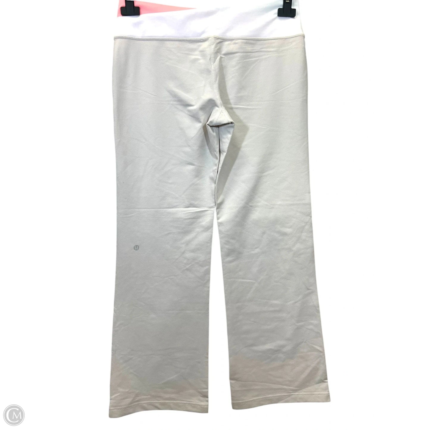 Athletic Pants By Lululemon In Tan & White, Size: 12