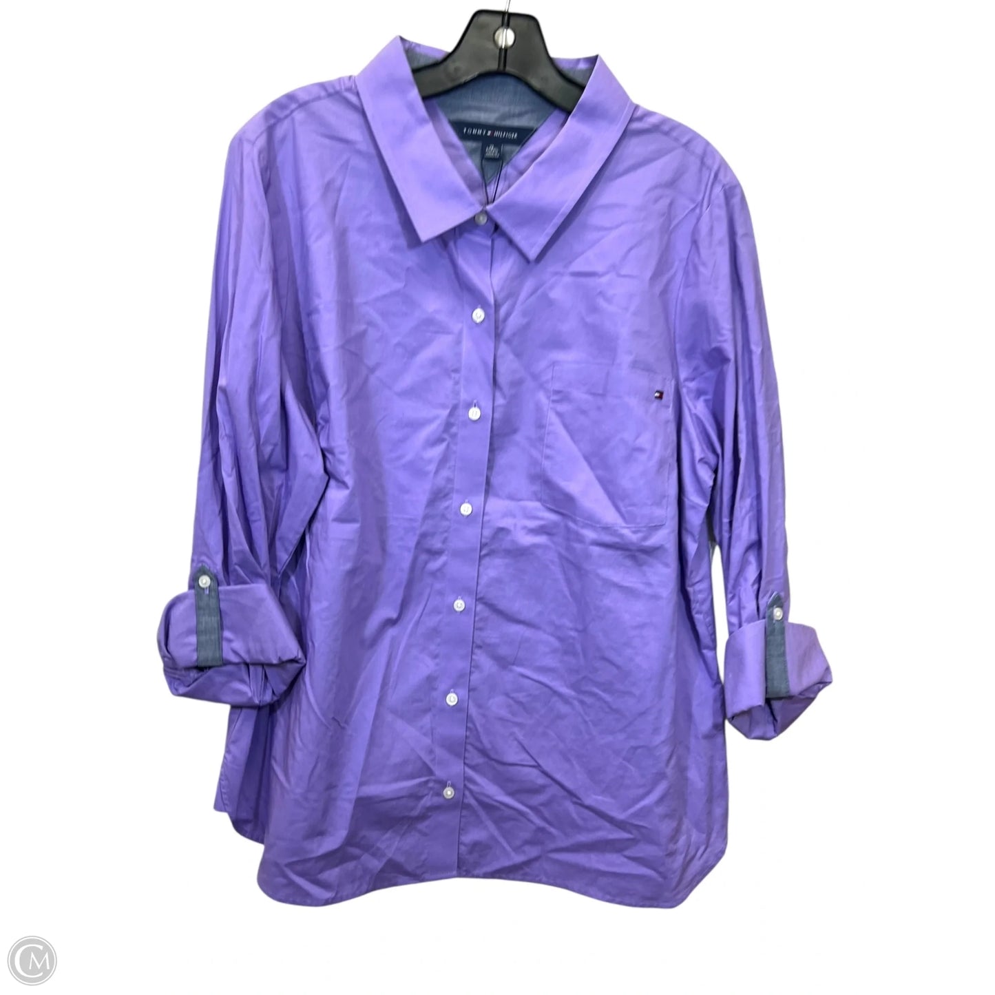 Top Sleeveless By Tommy Hilfiger In Purple, Size: Xl