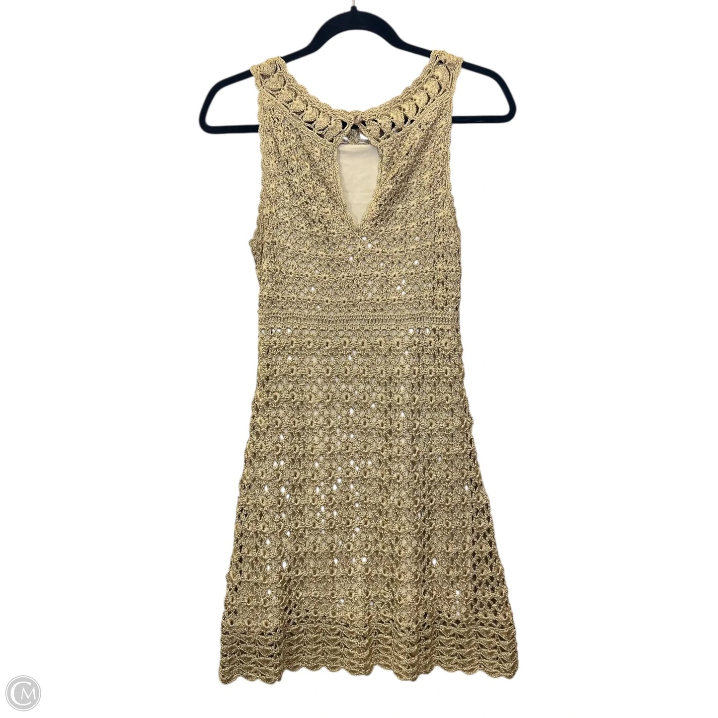 Dress Designer By Diane Von Furstenberg In Gold, Size: S