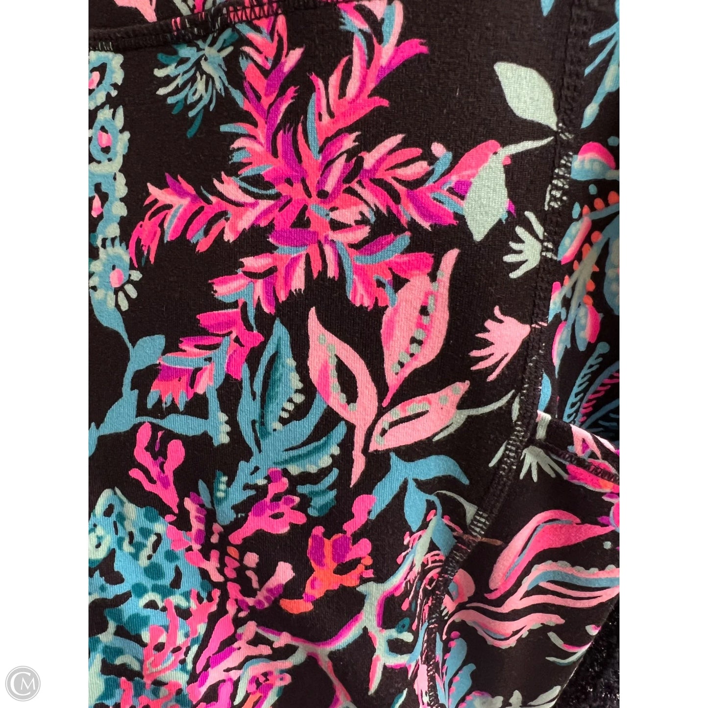 Athletic Leggings By Lilly Pulitzer In Black & Pink, Size: S