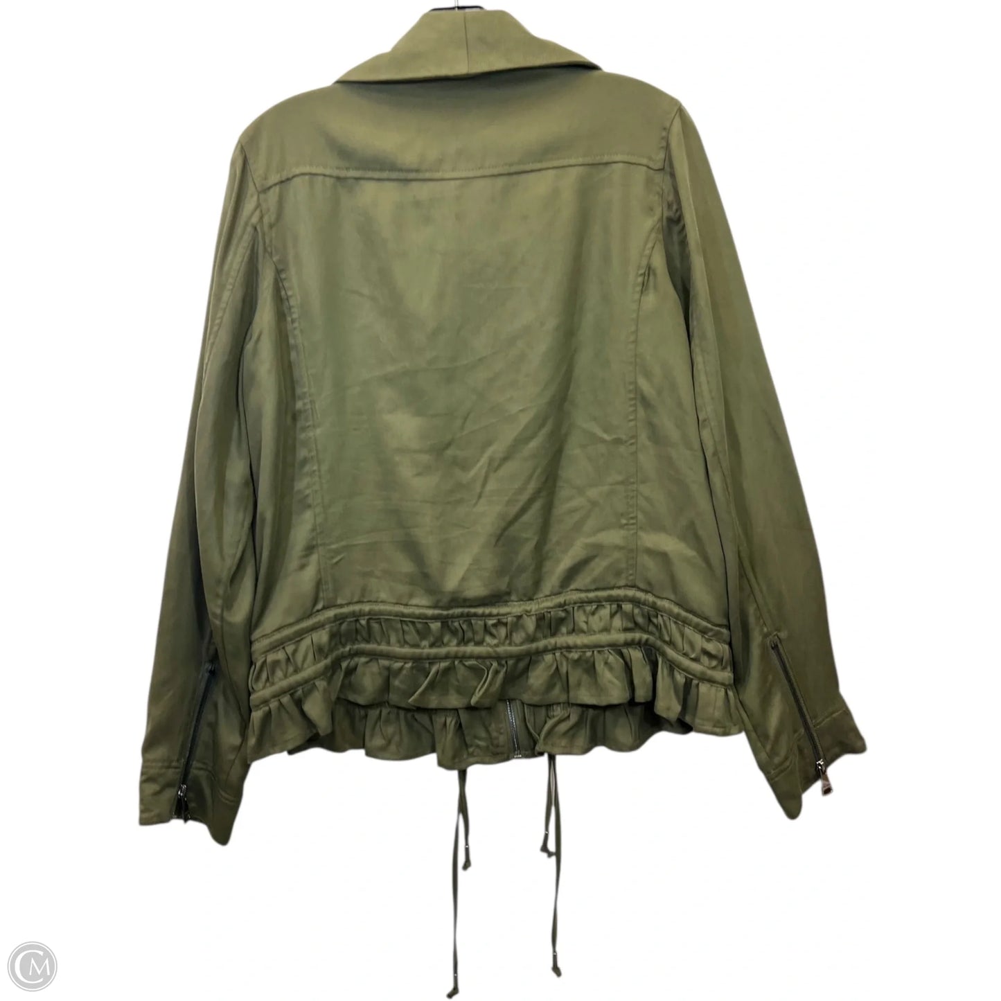 Jacket Denim By Vigoss In Green, Size: L