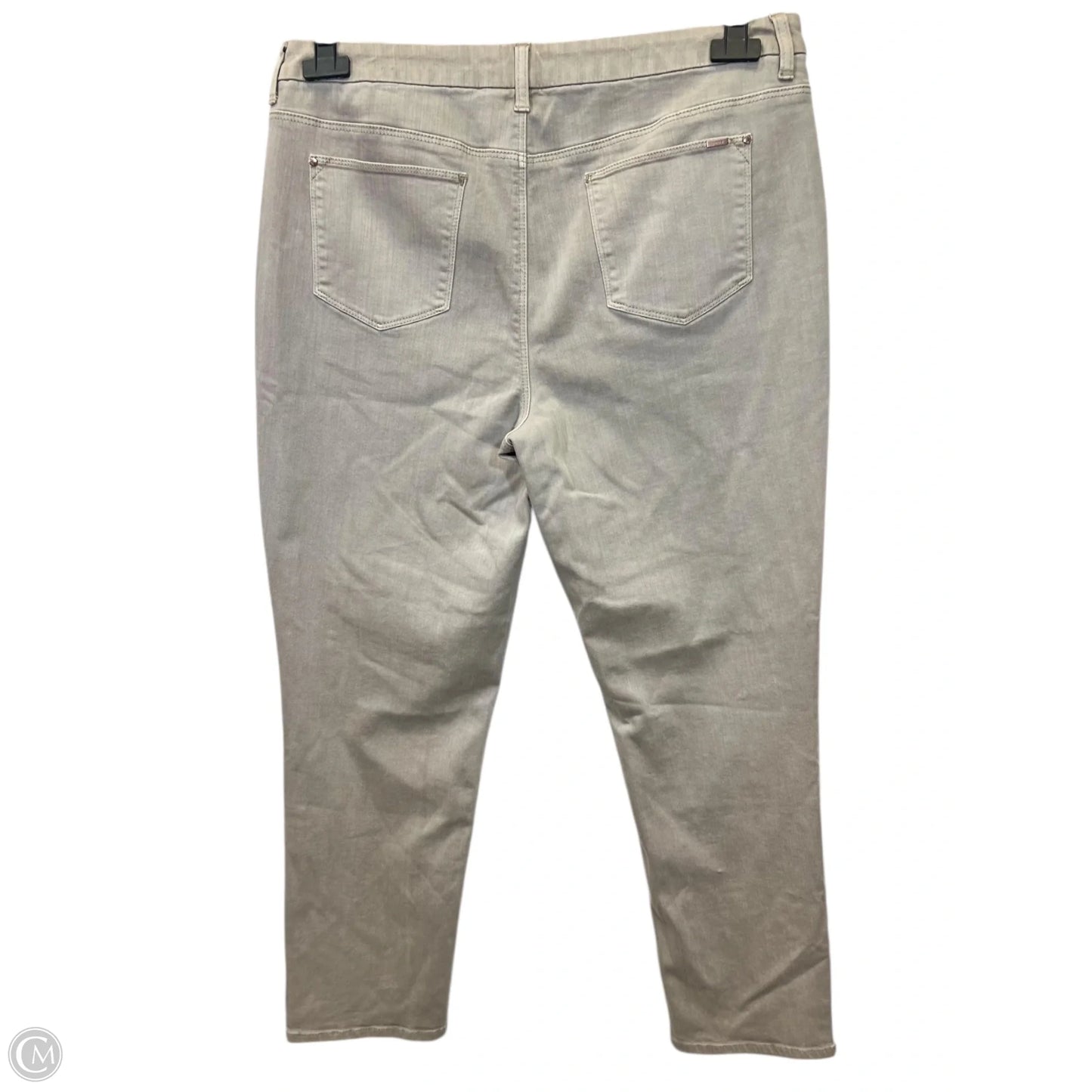 Jeans Straight By Chicos In Tan Denim, Size: 14