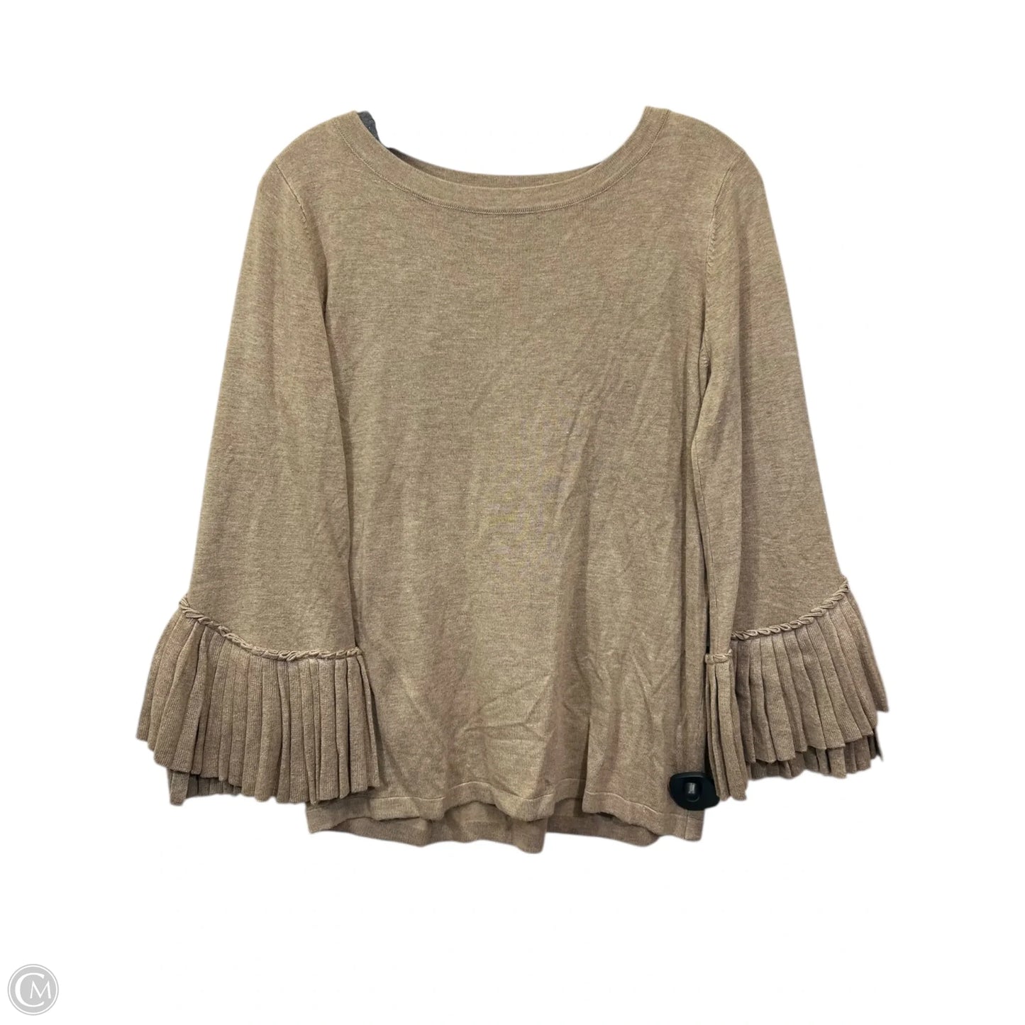 Top Long Sleeve By Limited In Tan, Size: M