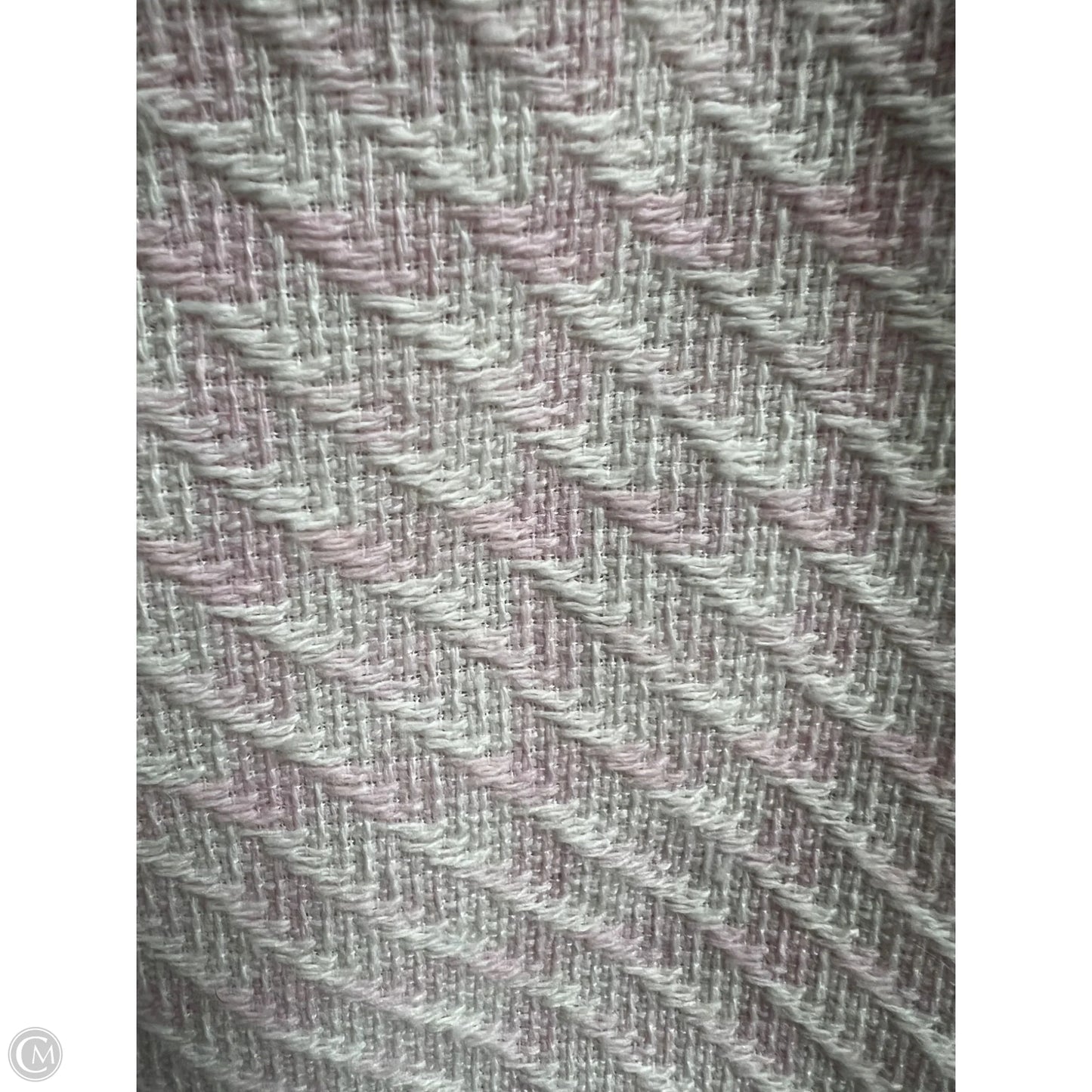 Skirt Designer By Karl Lagerfeld In Pink & White, Size: M