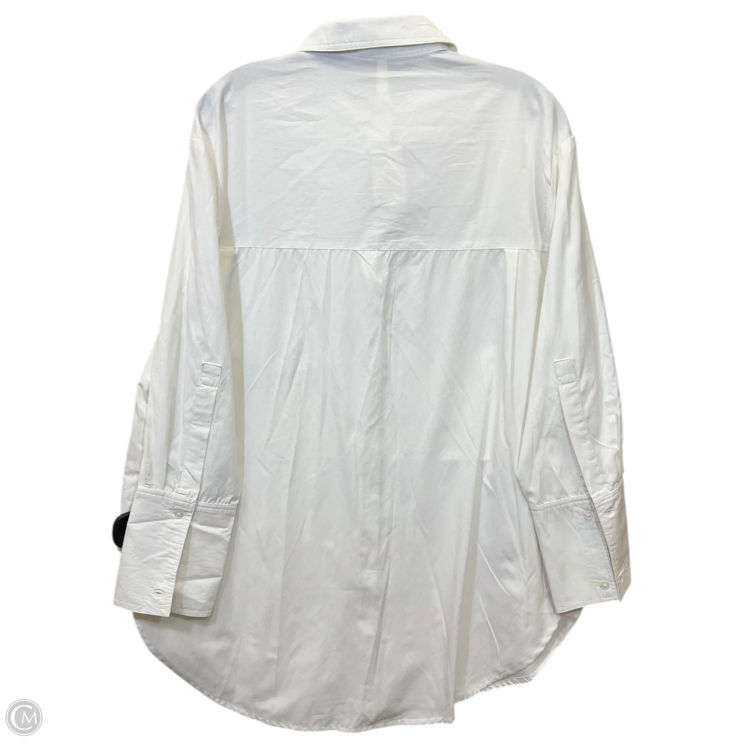 Top Long Sleeve By Moon Orchid In White, Size: M