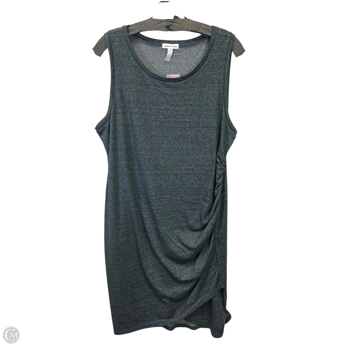 Dress Casual Midi By Leith In Grey, Size: 1x