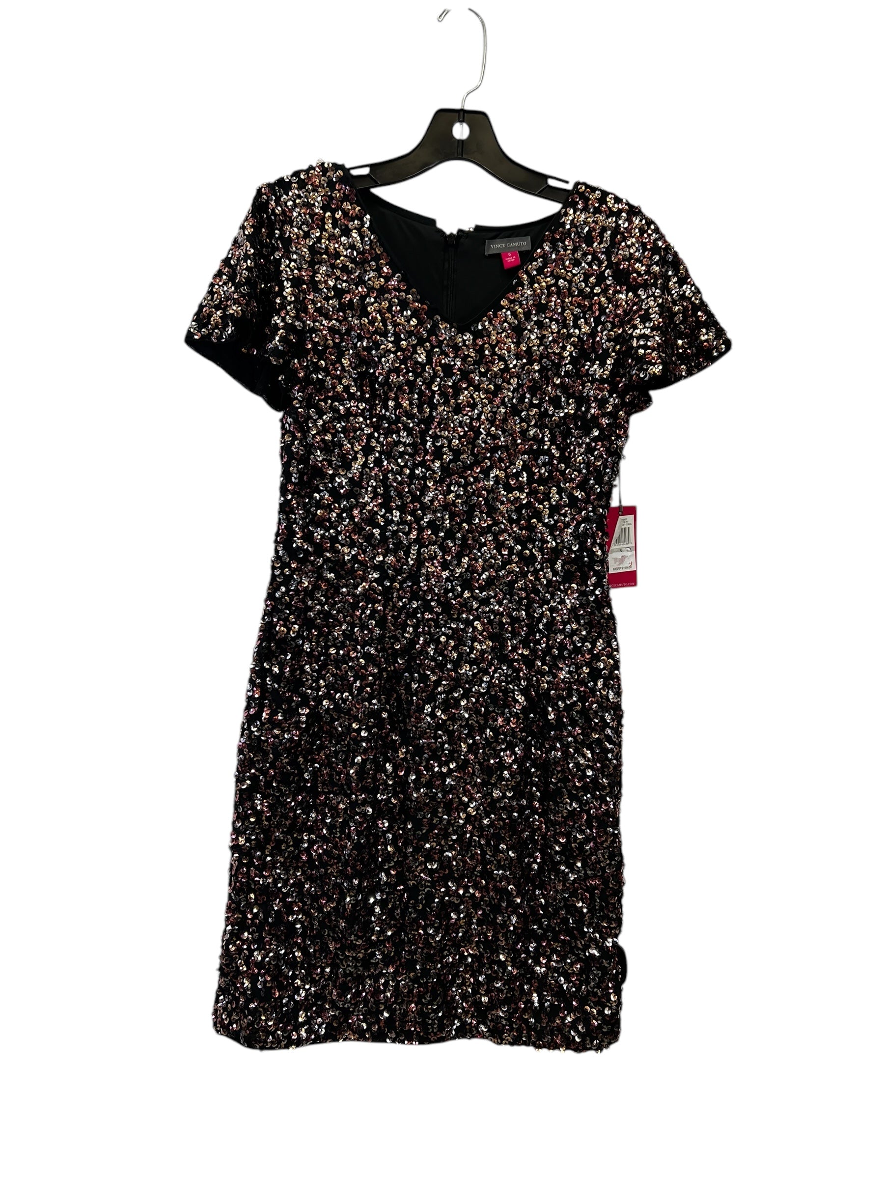 vince camuto cocktail dresses Dress Party Midi By Vince Camuto In Gold & Pink, Size: Xs – Clothes Mentor Rochester Hills MI #311