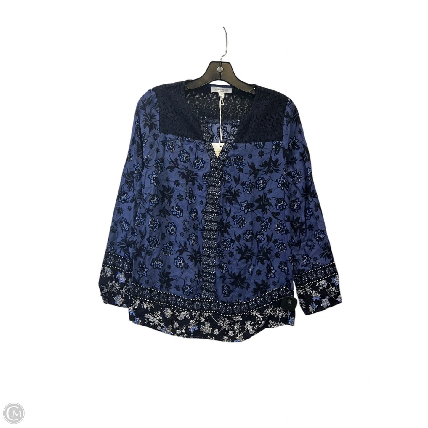 Top Long Sleeve By Beachlunchlounge In Floral Print, Size: Xs