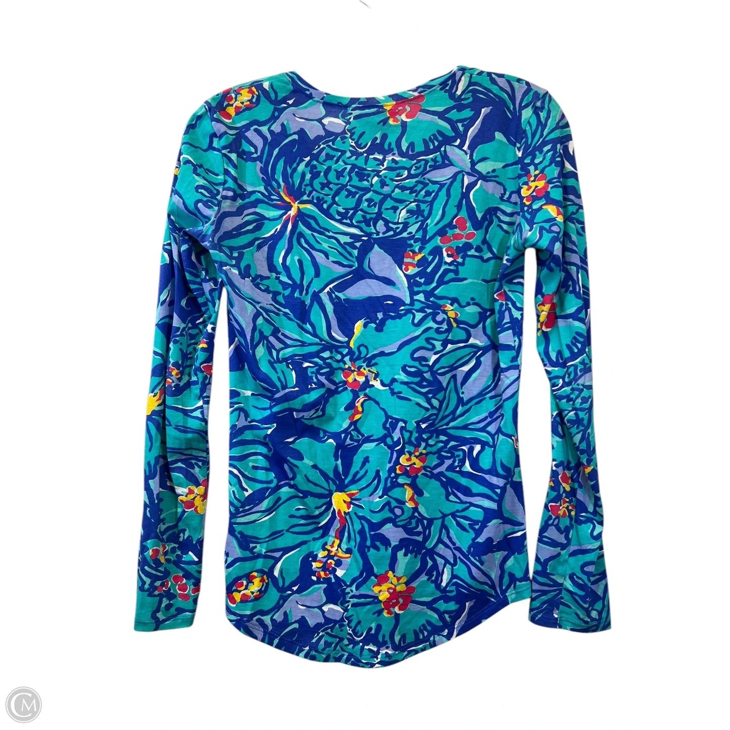 Top Long Sleeve By Lilly Pulitzer In Blue & Green, Size: Xs