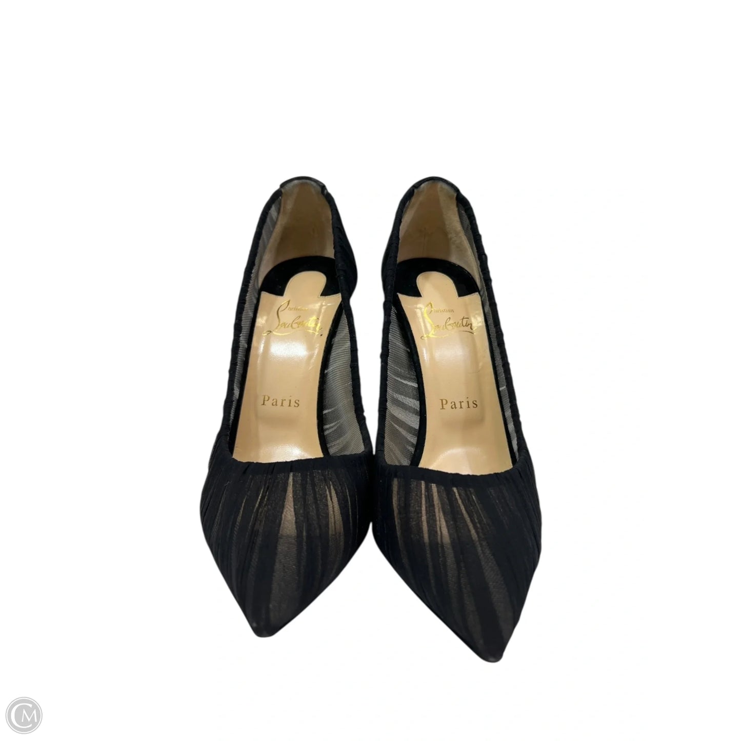 Shoes Luxury Designer By Christian Louboutin In Black, Size: 8
